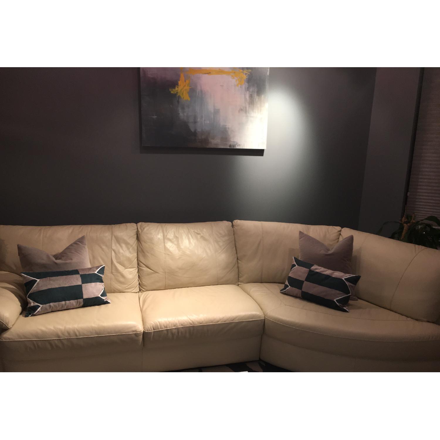 Ikea Vreta Leather Sectional Couch - image-6