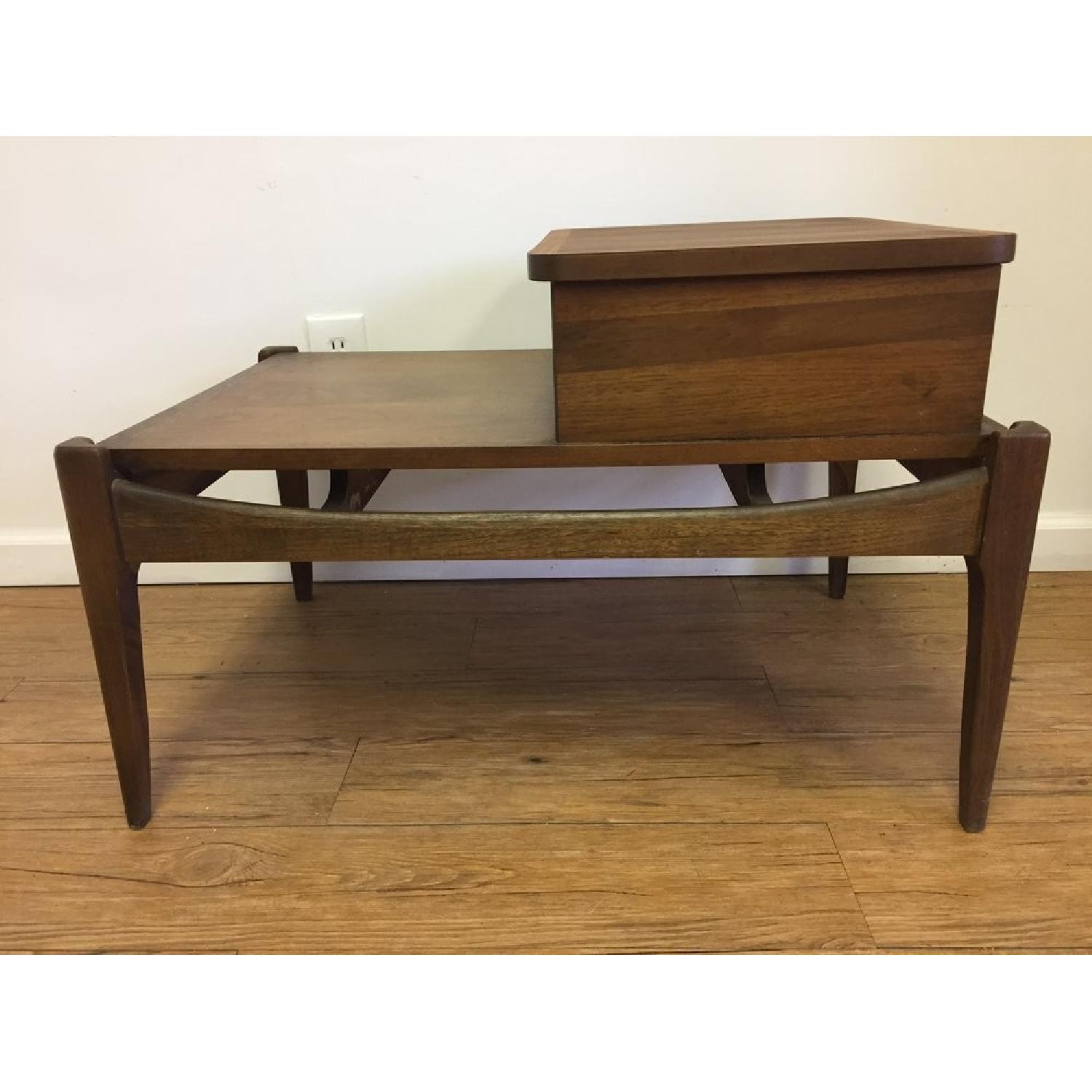Mid Century Modern Two Tier Side Table - image-2