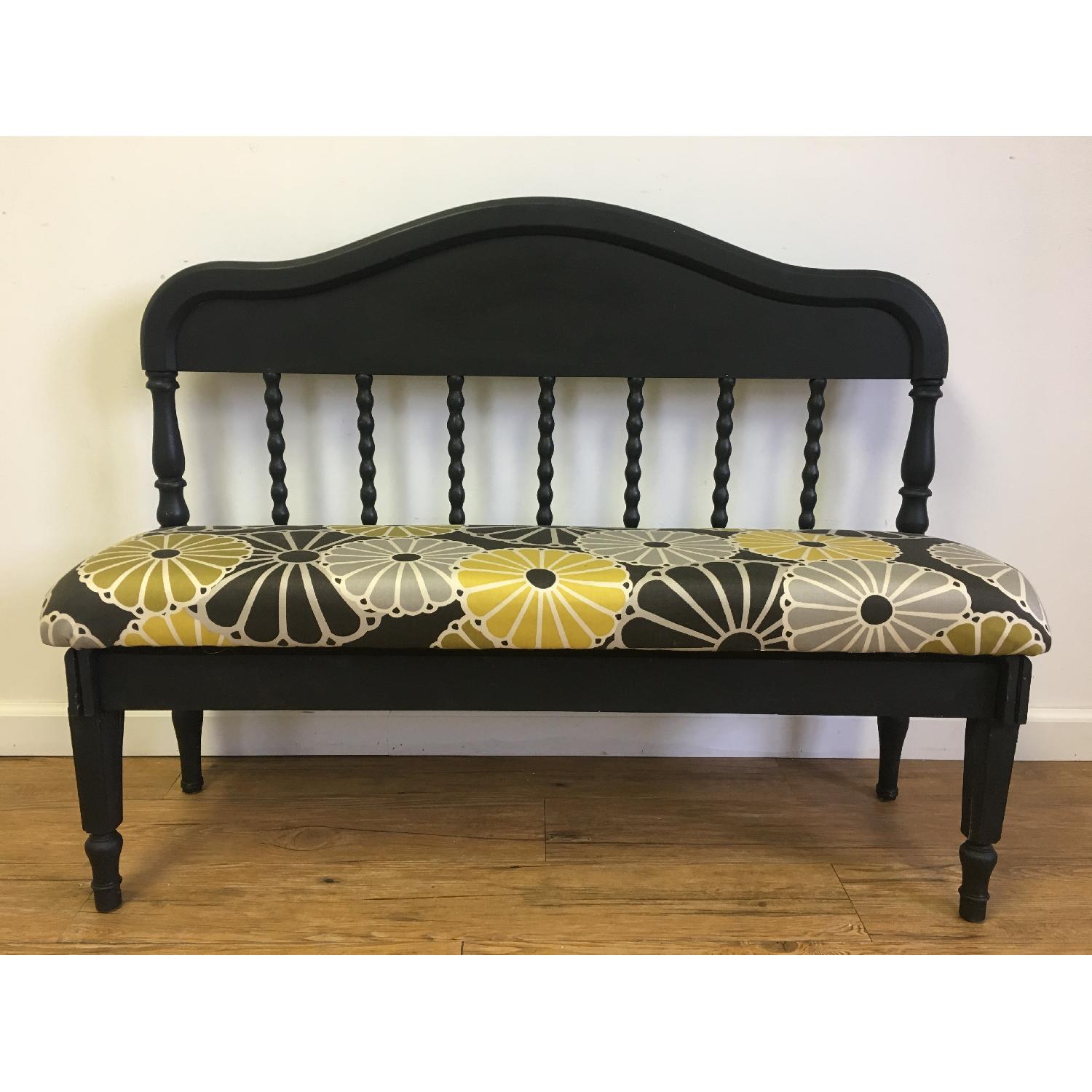 Repurposed Antique Headboard Bench - image-1