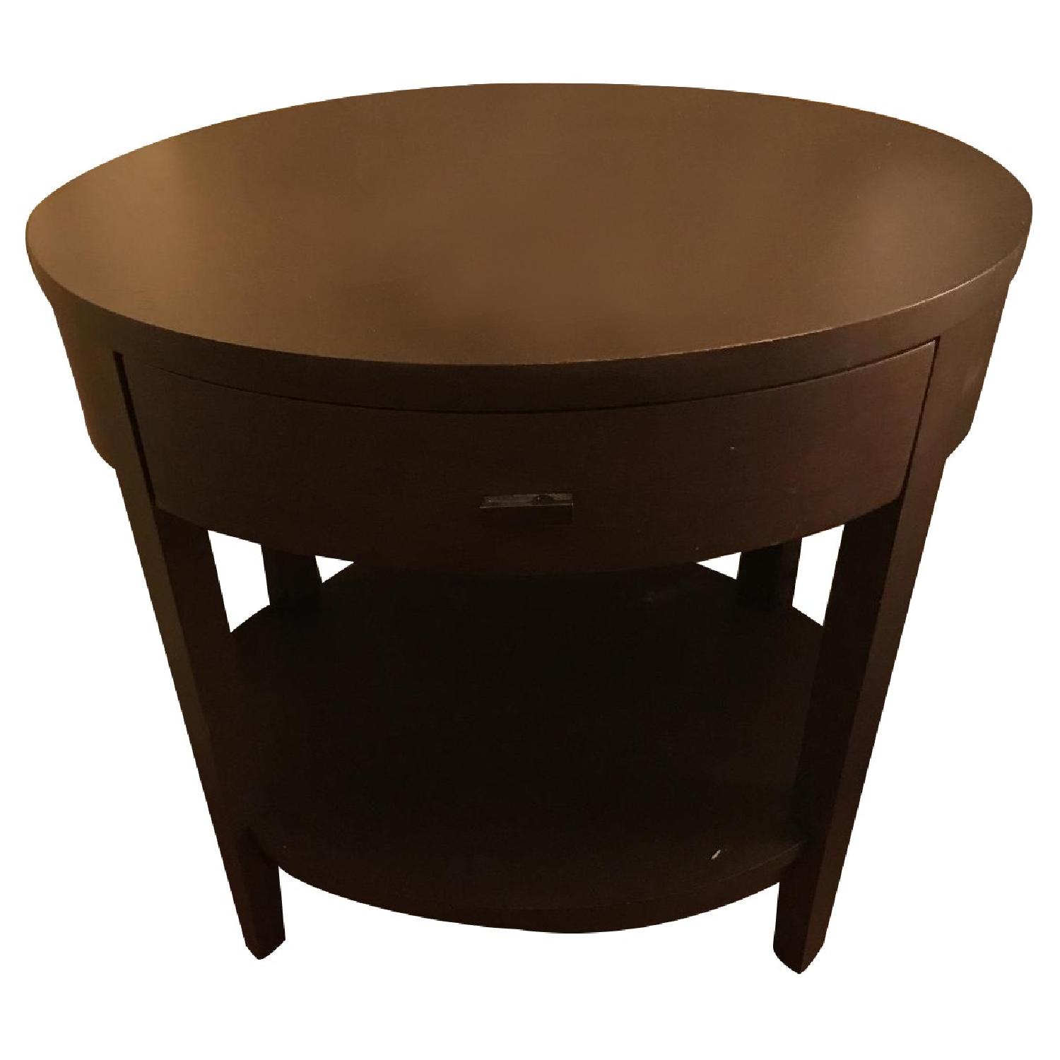 Crate & Barrel Arch Charcoal Full Bed + Oval Nightstand + 6-Drawer Dresser - image-14