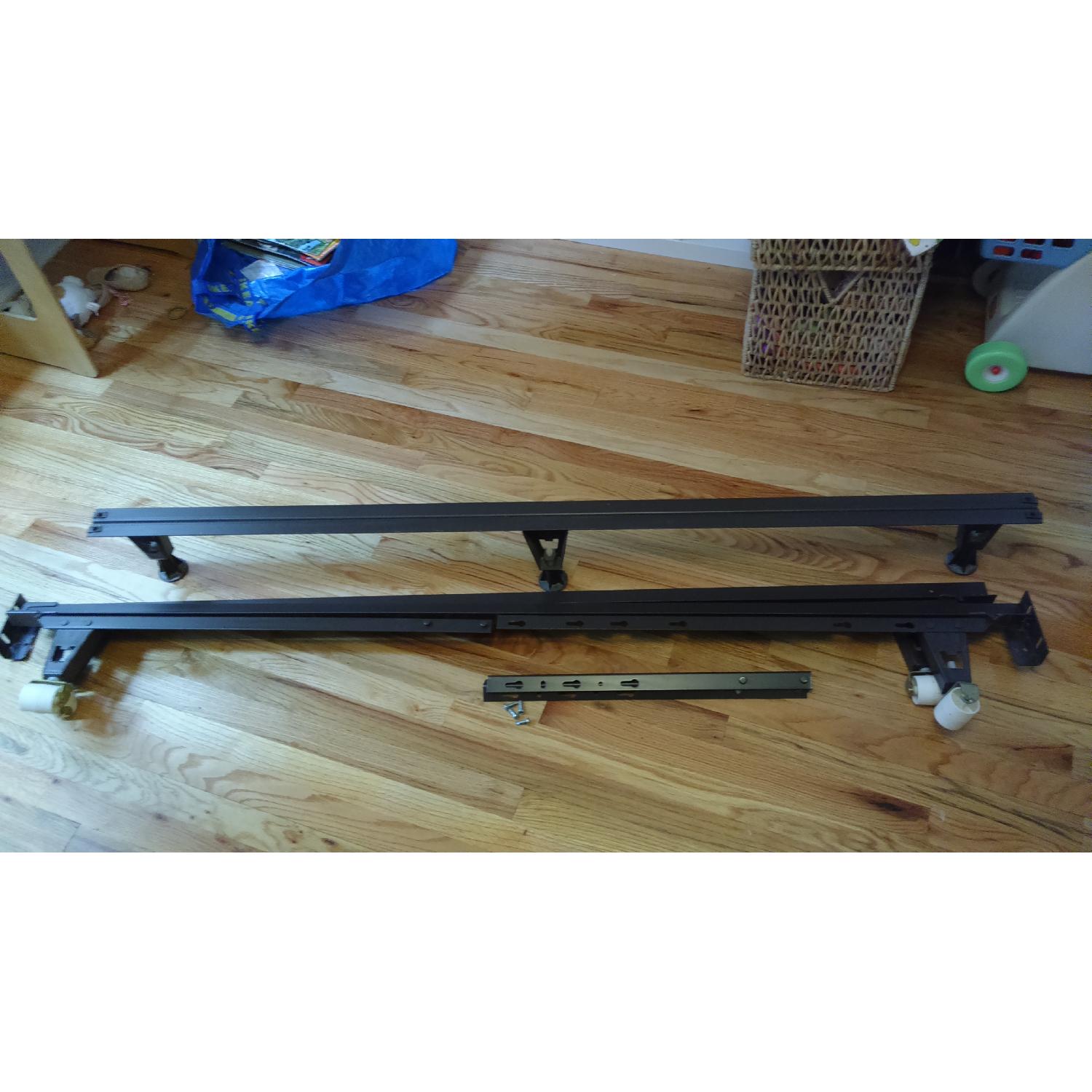 Sleepy's Adjustable Metal Bed Frame on Wheels - image-3