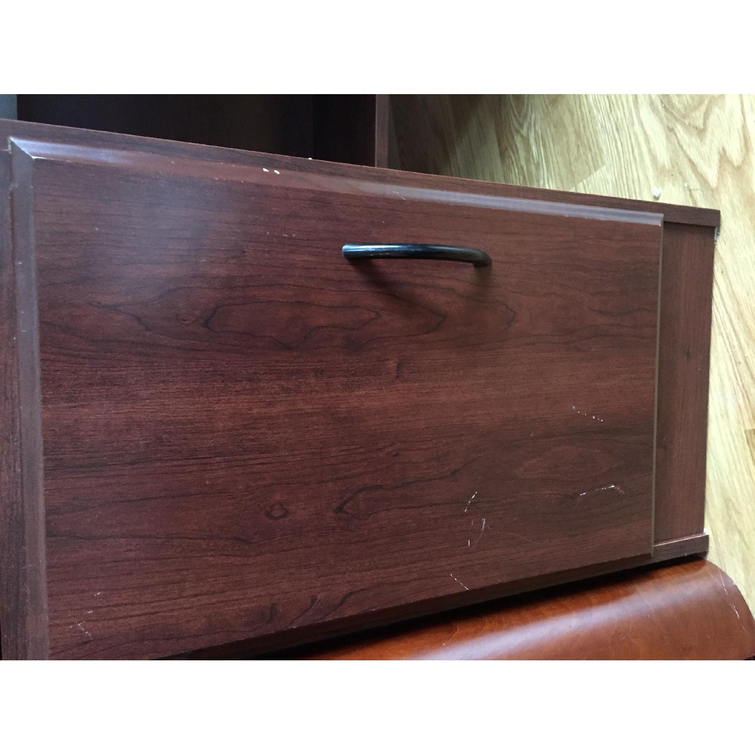 South Shore Computer Desk w/ Hutch in Royal Cherry - image-7