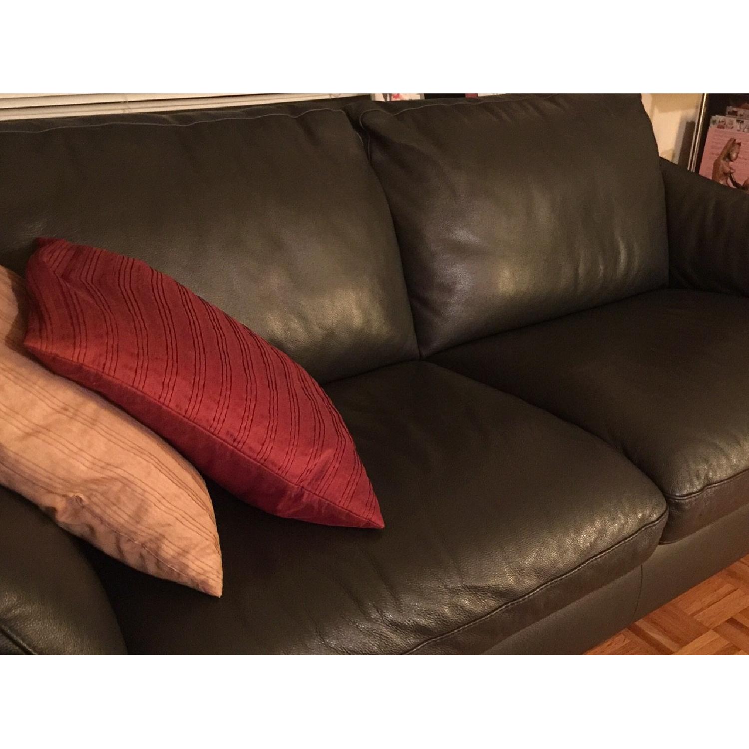 Natuzzi Greccio Italian Leather Sofa - image-2