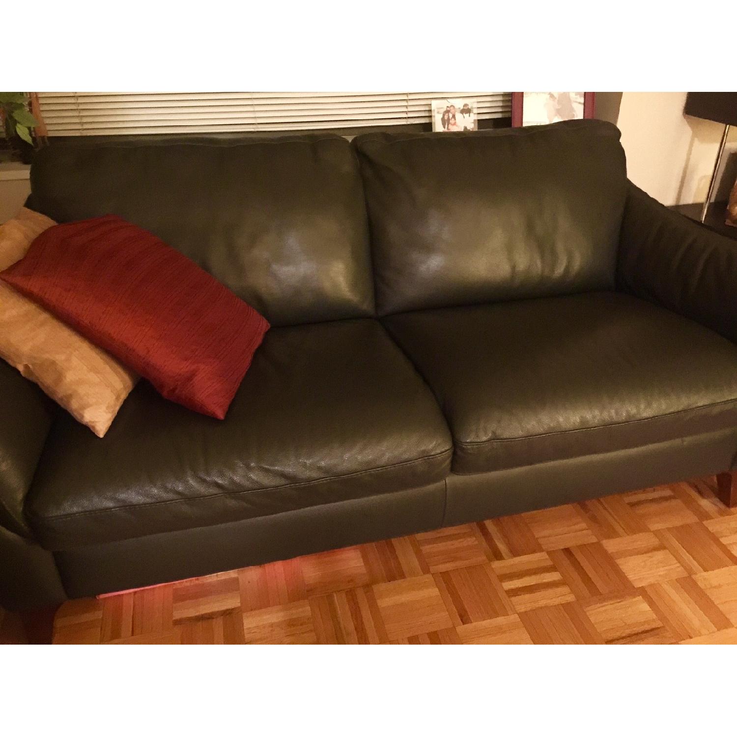 Natuzzi Greccio Italian Leather Sofa AptDeco