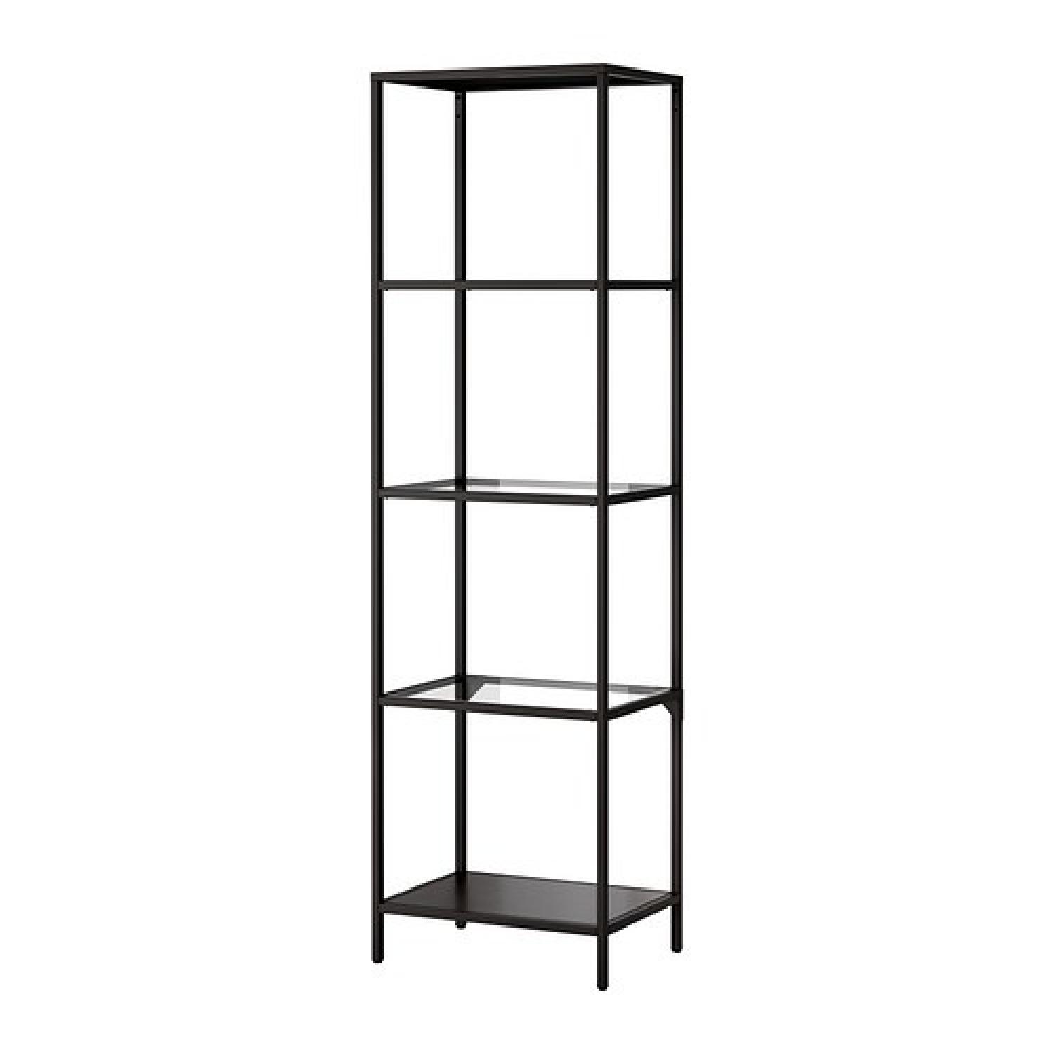 Ikea Vittsjo Shelving Units in Black-Brown & Glass - image-2