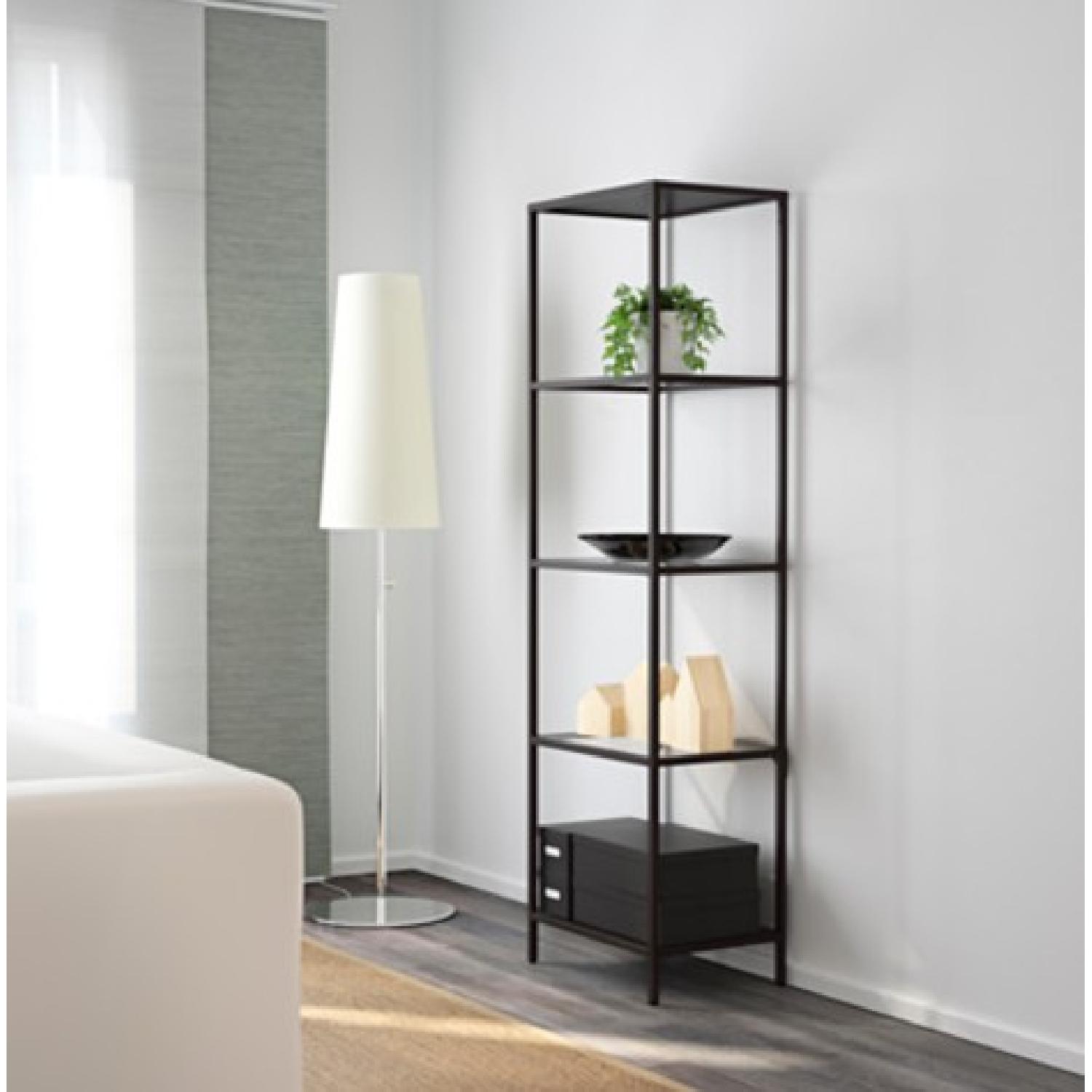 Ikea Vittsjo Shelving Units in Black-Brown & Glass - image-3