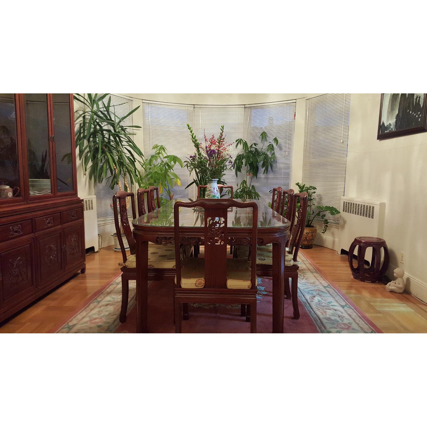 Chinese Rosewood 10 Piece Formal Dining Set - image-1