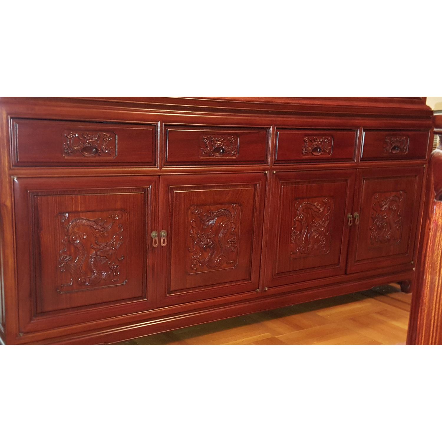 Chinese Rosewood 10 Piece Formal Dining Set - image-5