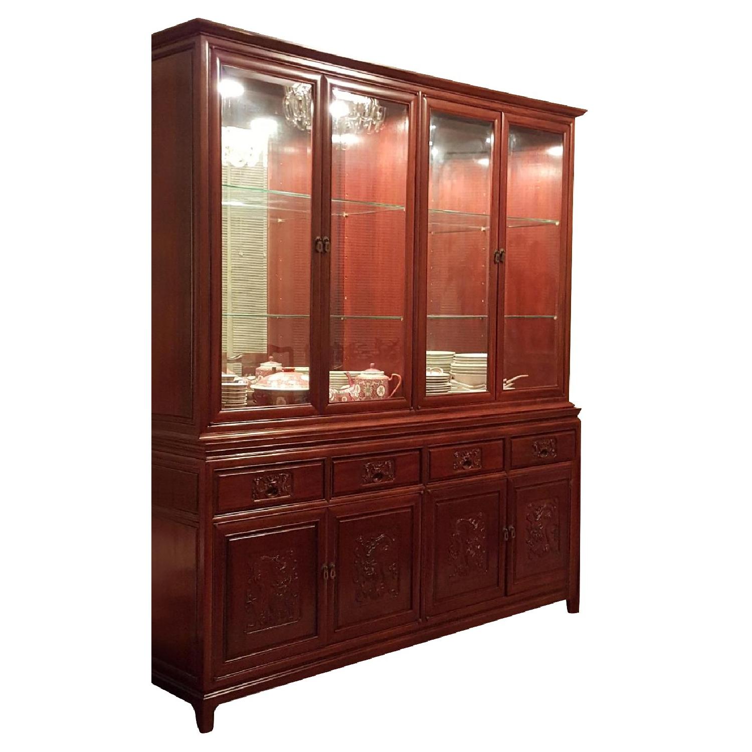 Chinese Rosewood 10 Piece Formal Dining Set - image-8