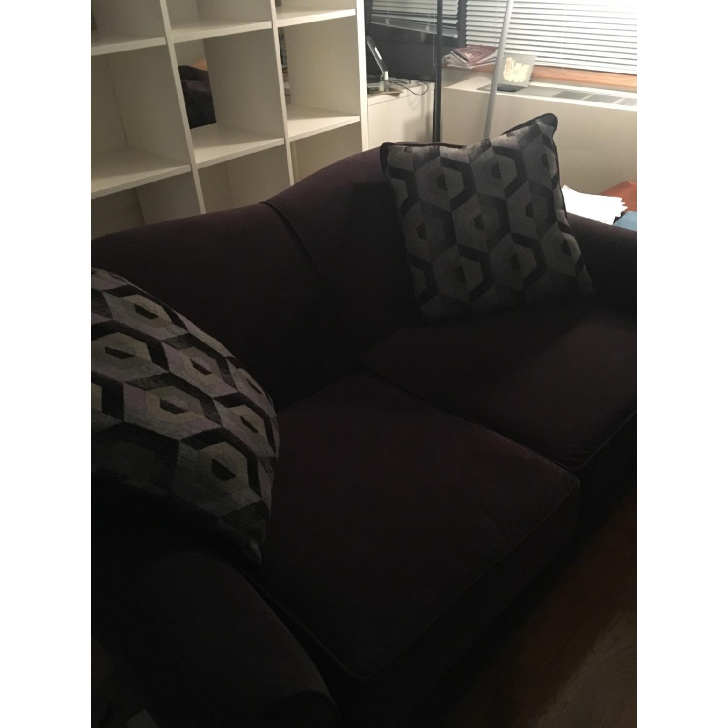 Plum Colored Sofa Aptdeco