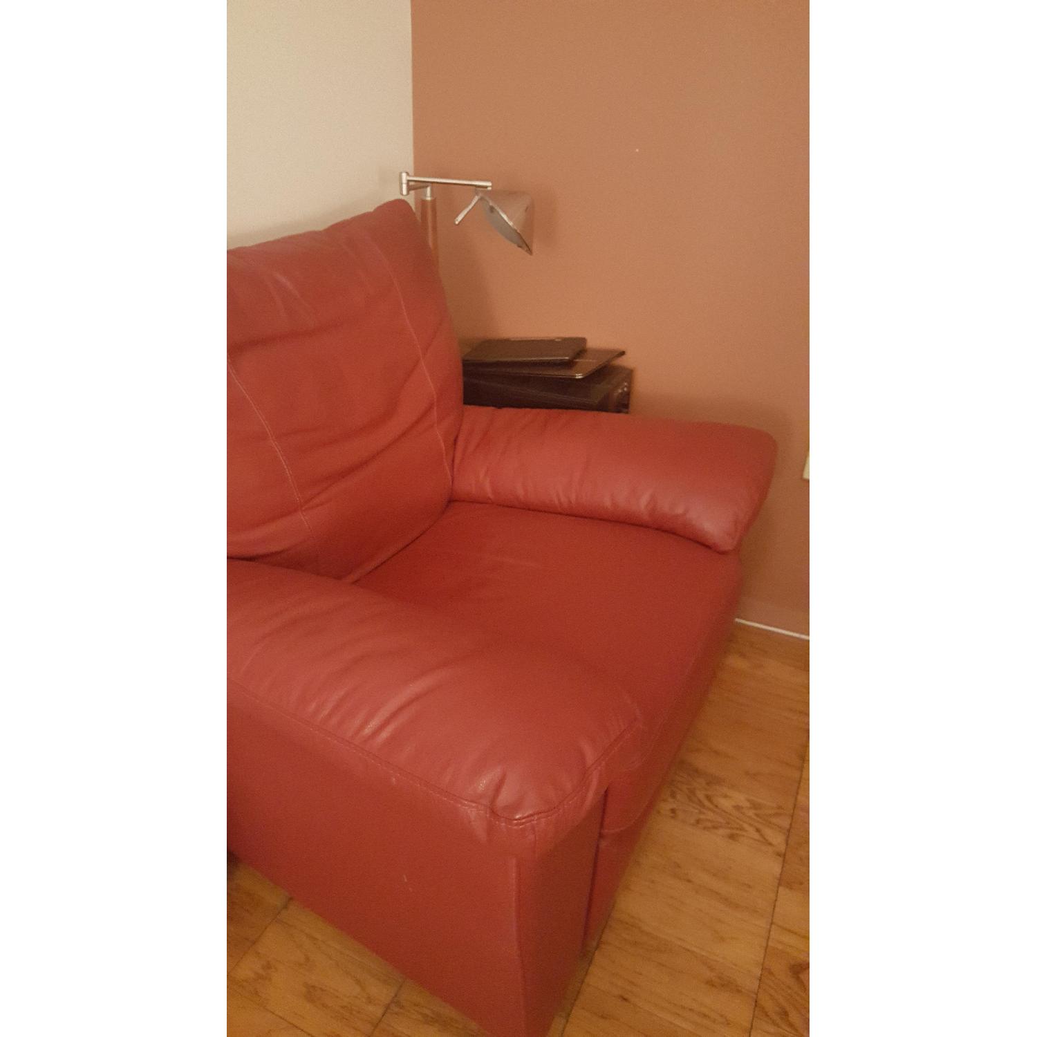 Ikea Vreta Swivel/Reclining Armchair in Mjuk Red - image-2