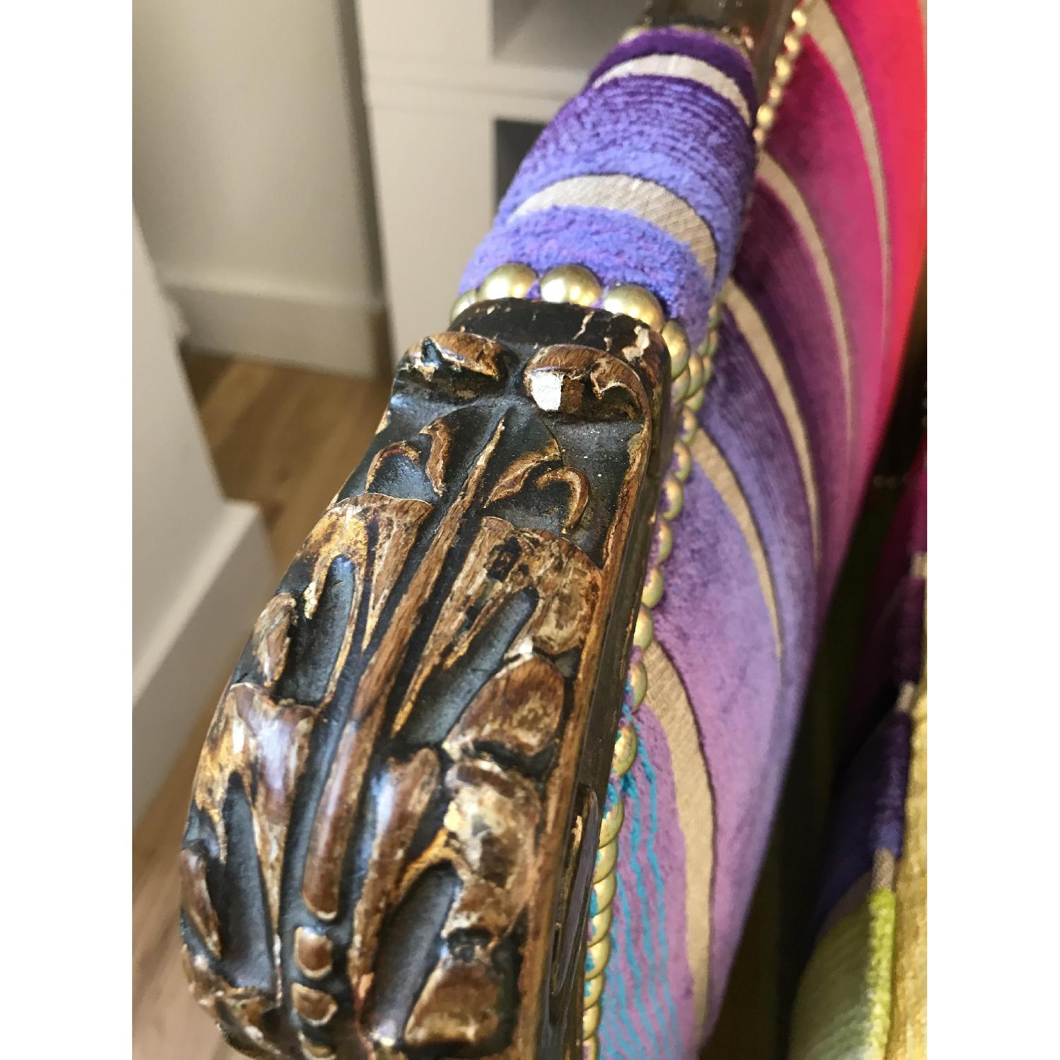Custom Rainbow Rococo Couch - image-5