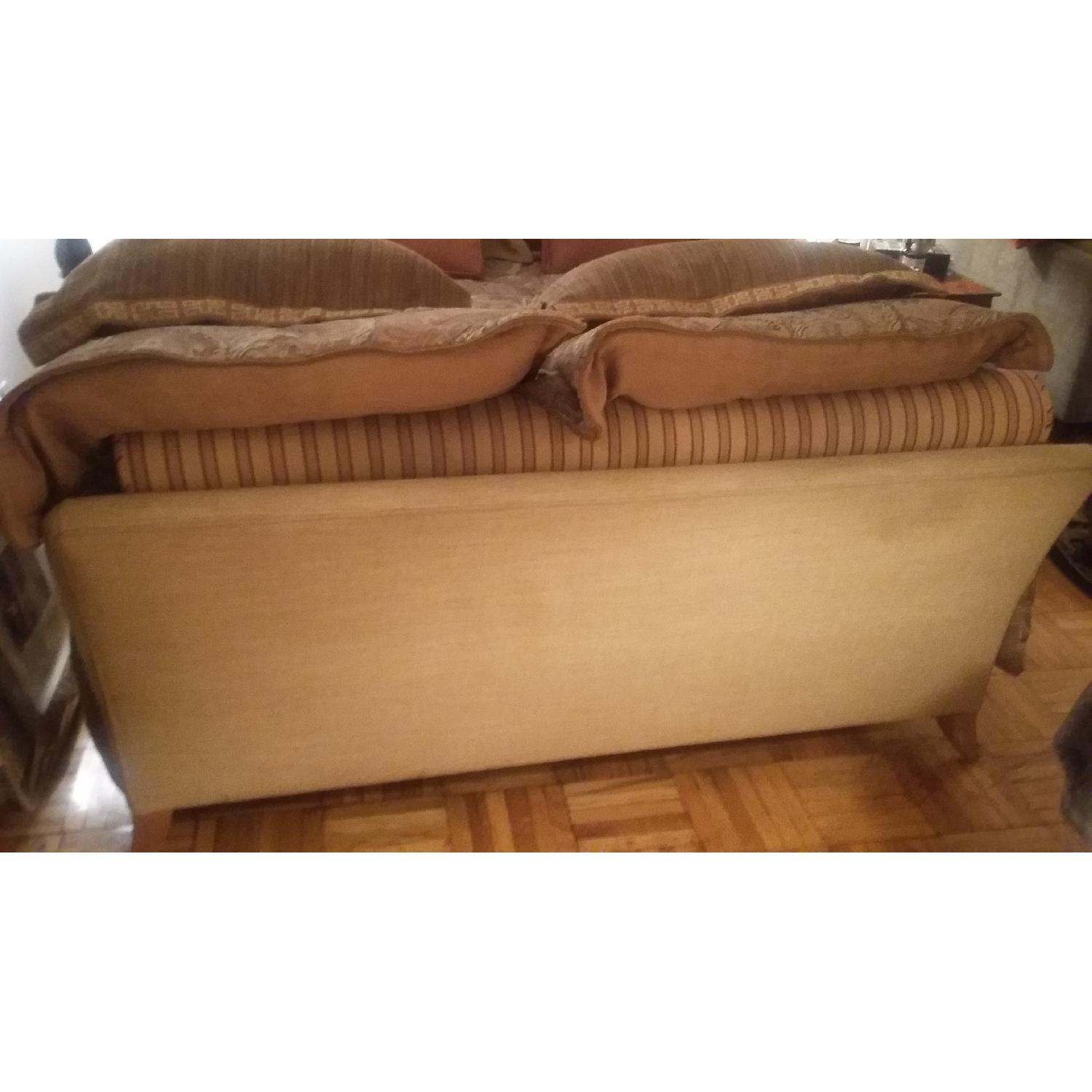 Z Gallerie Upholstered Queen Size Bed Frame AptDeco