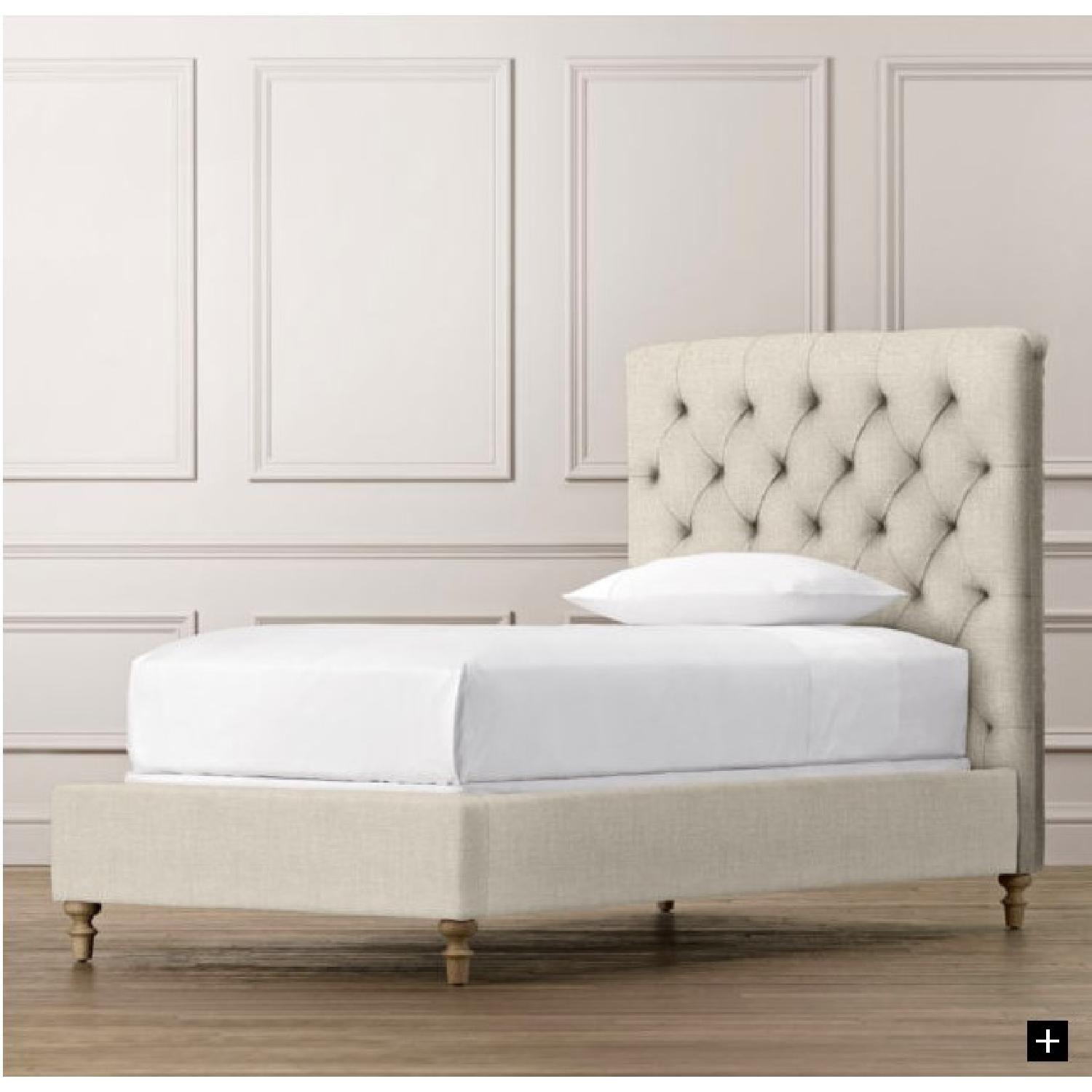 Restoration Hardware Chesterfield Tufted Twin Bed Frame AptDeco