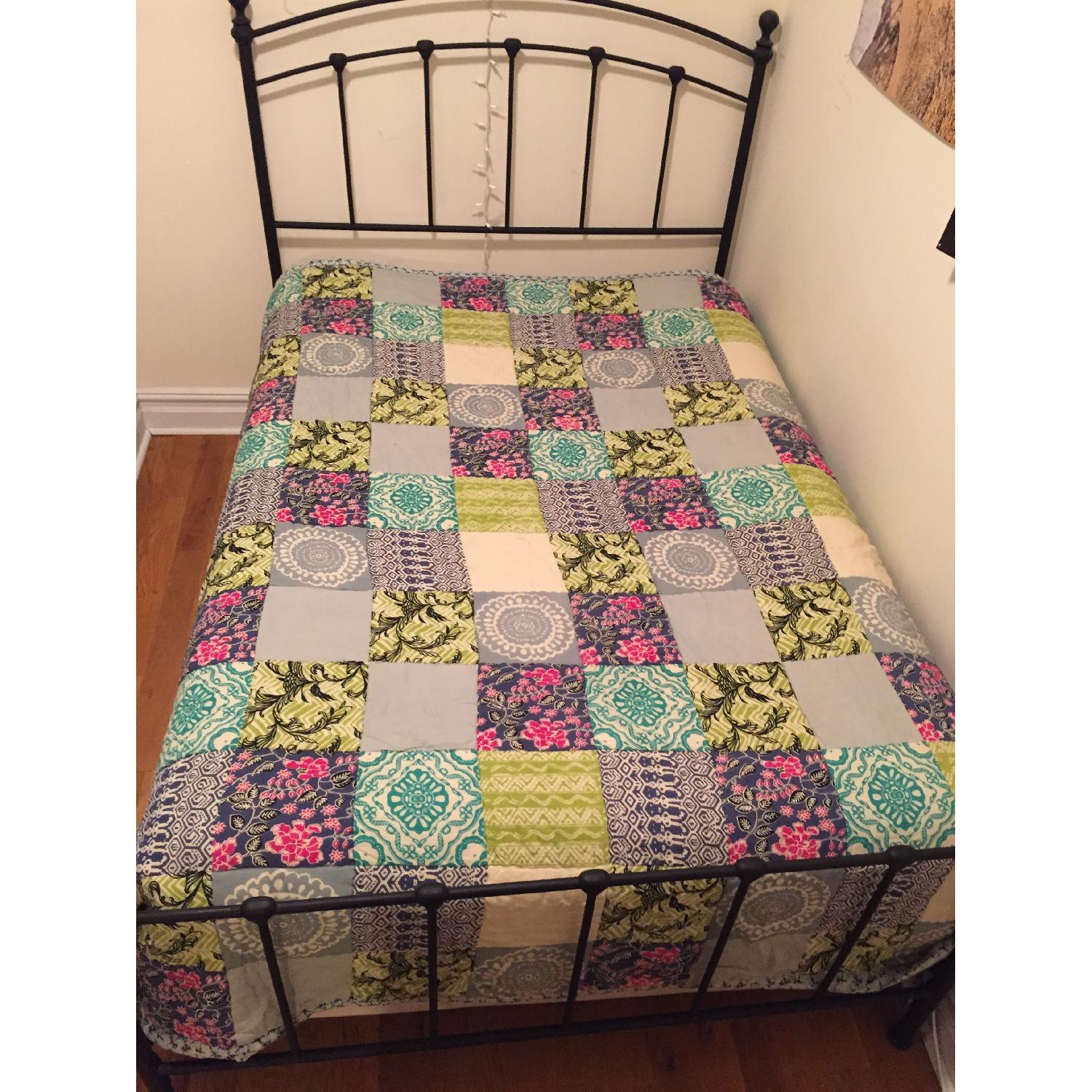Industrial Style Queen Bed Frame - image-1