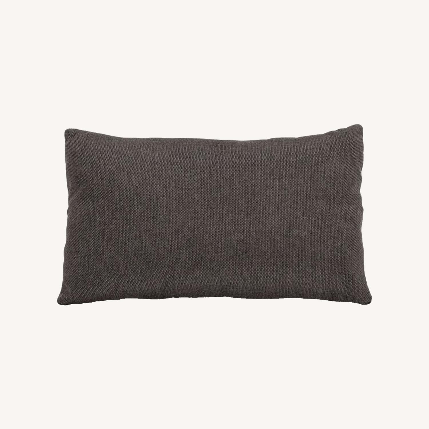 Burrow The Nomad Fabric Lumbar Pillow in Charcoal AptDeco