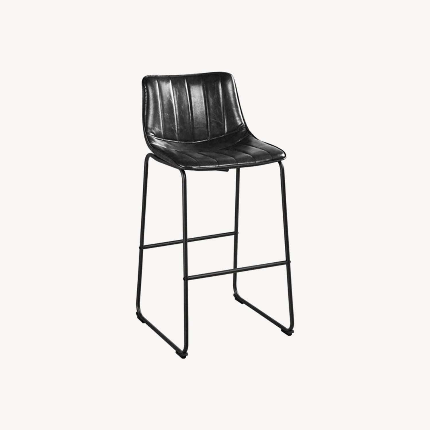Walmart Leather Bar Stools (2) AptDeco