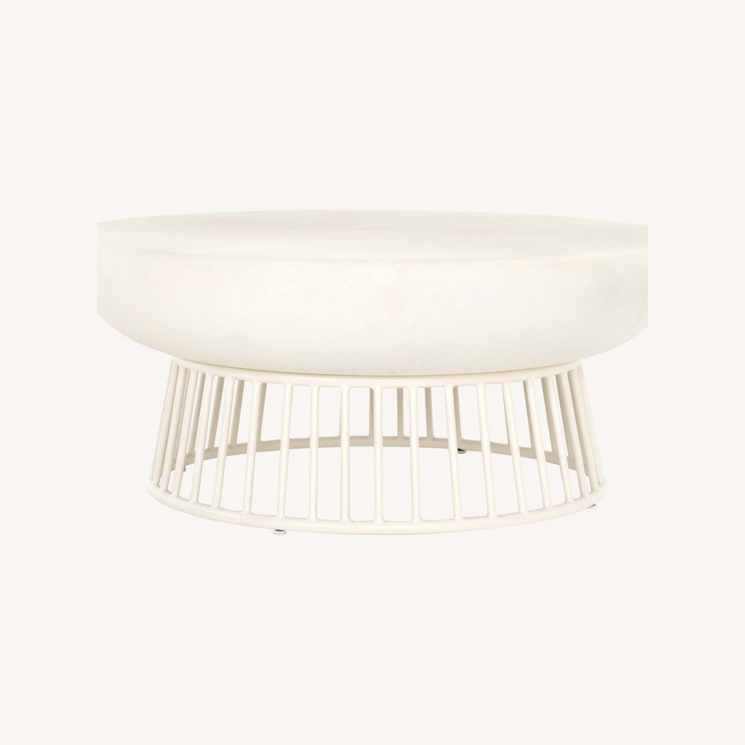 West Elm Cutout Base Coffee Table AptDeco