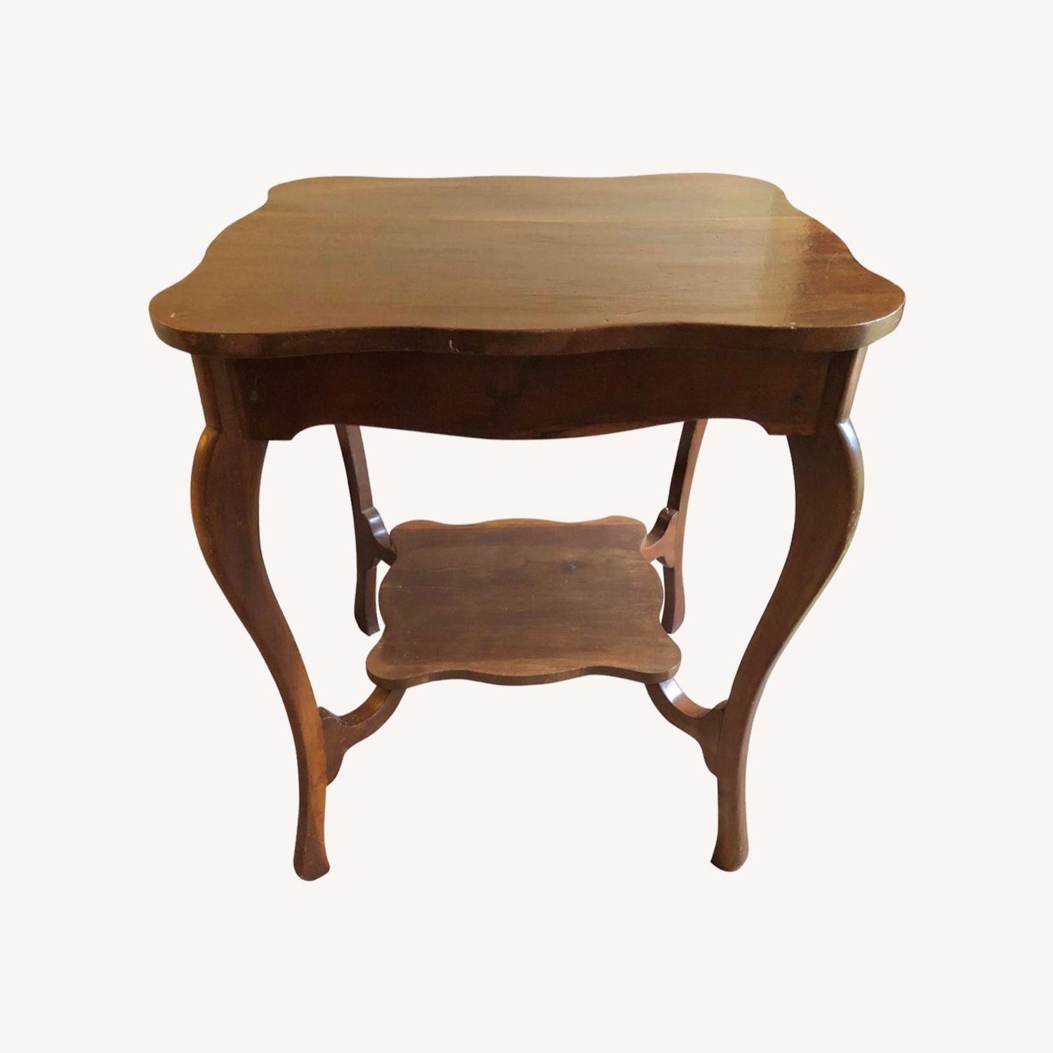 Antique Jamaican Mahogany Table Two Tiers AptDeco