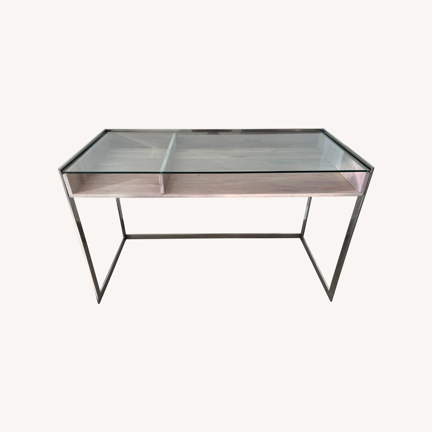 CB2 Vista Glass Desk - image-0