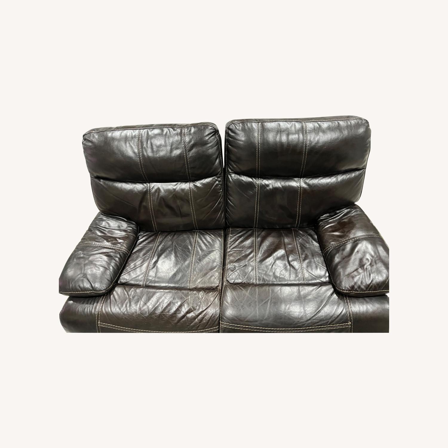 Raymour & Flanigan Power Recliner Loveseat - image-0