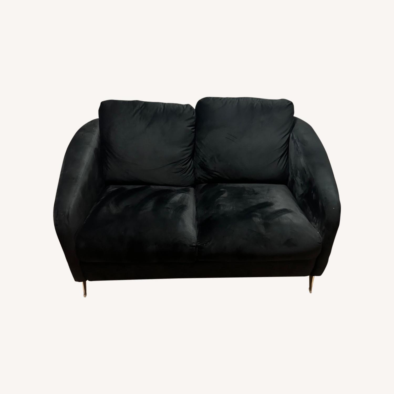 Black Loveseat AptDeco