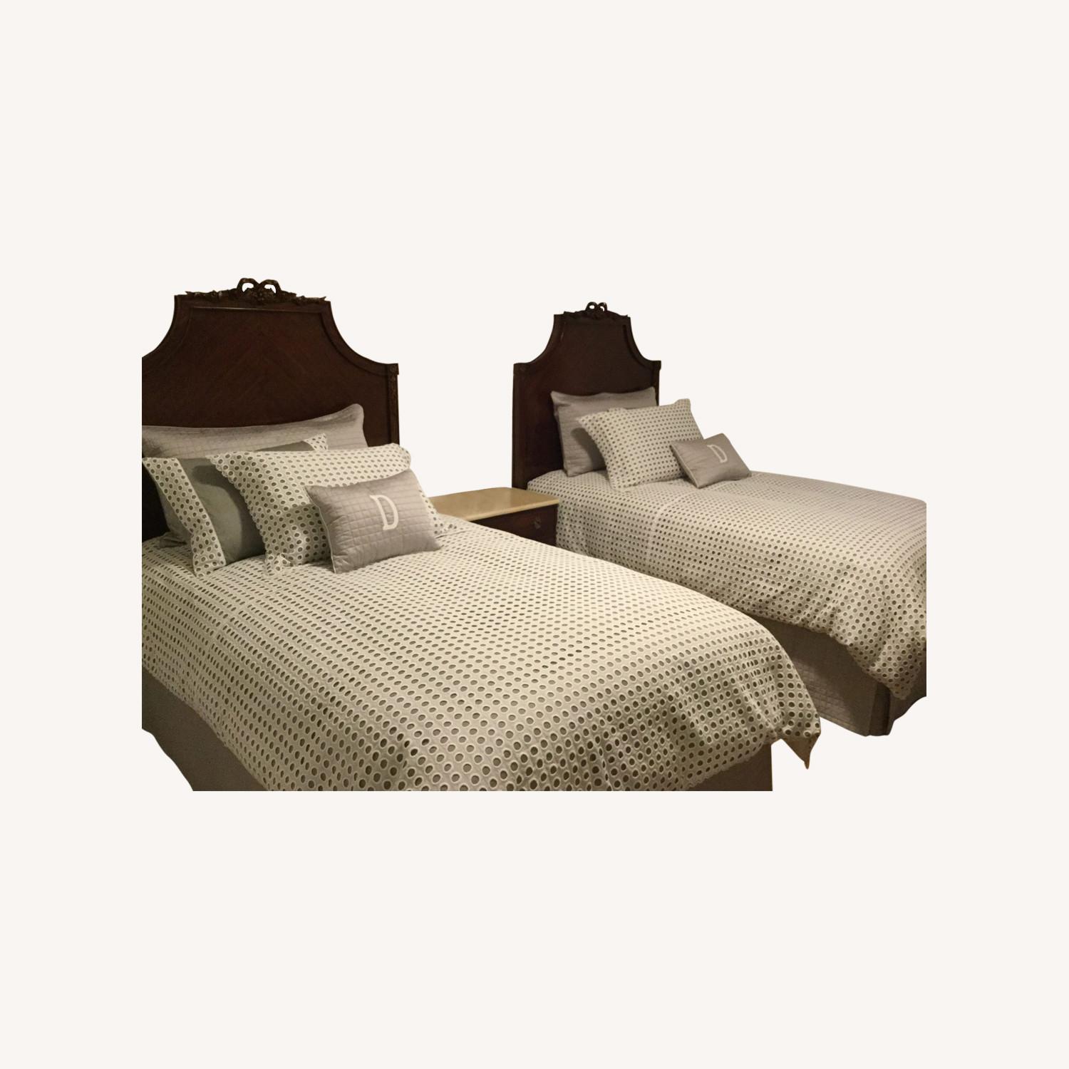 Two 44 inch Italian Headboards, Wood - image-0