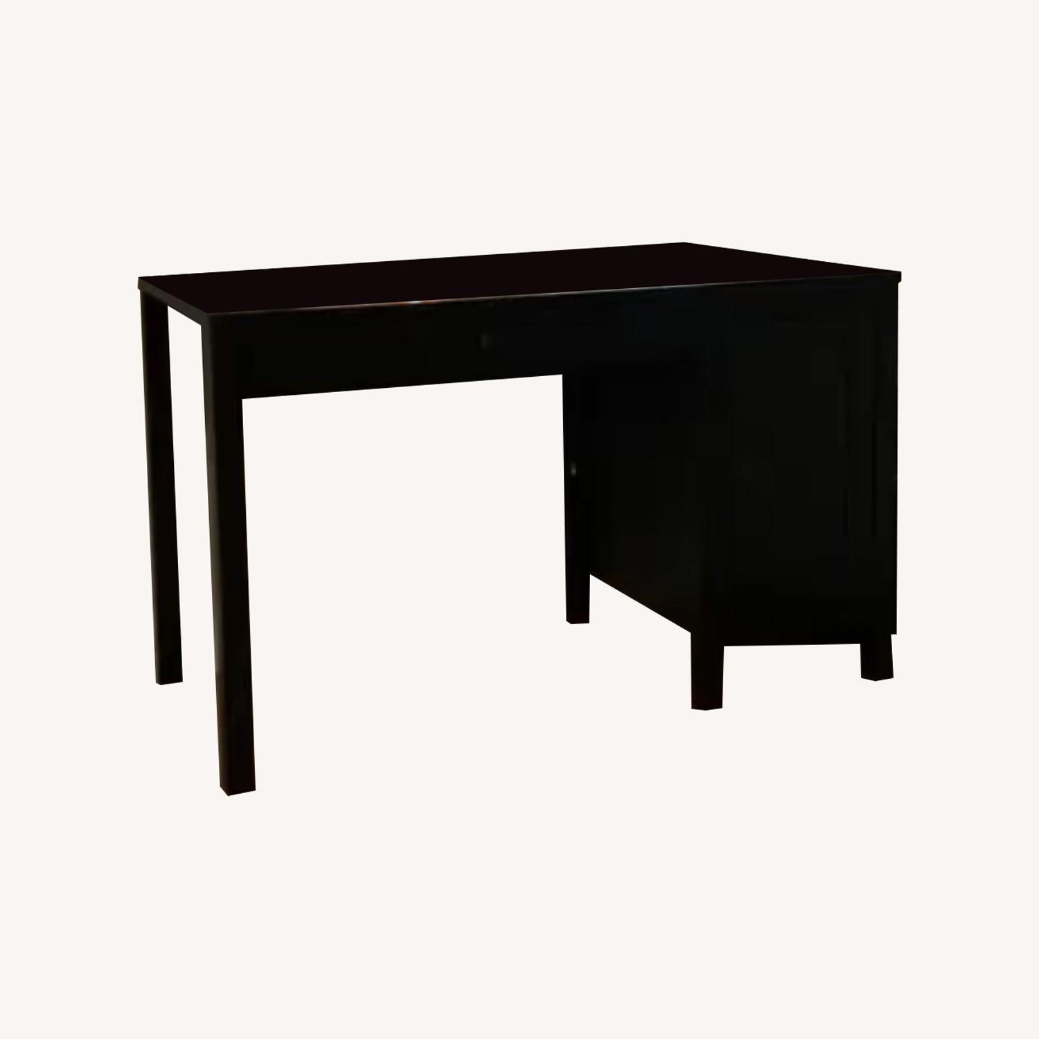 IKEA Black Office Desk AptDeco