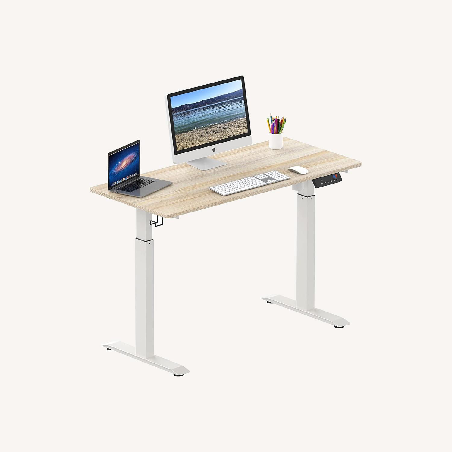 Electric Height Adjustable Standing Desk - image-0