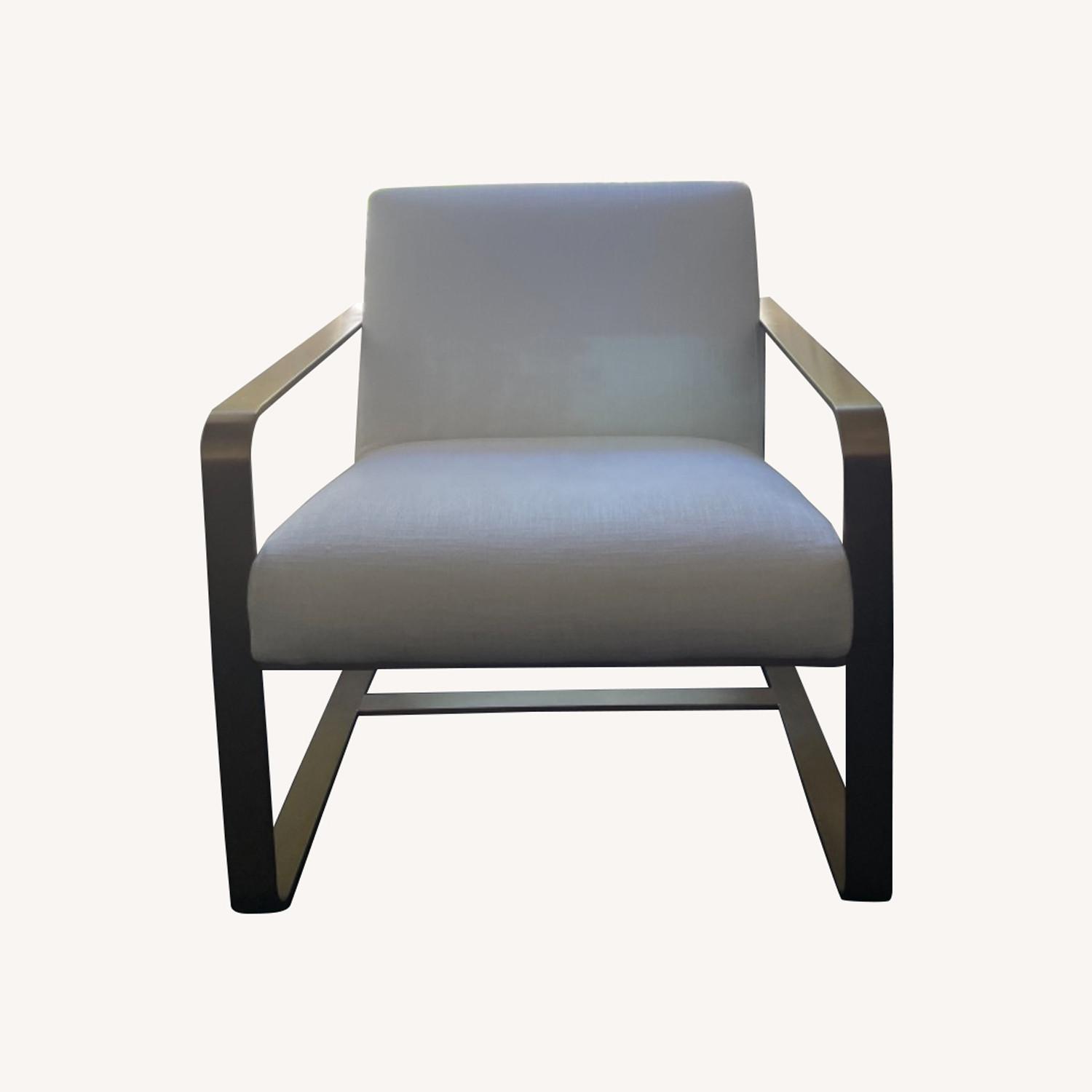 Restoration Hardware Linen Armchair AptDeco