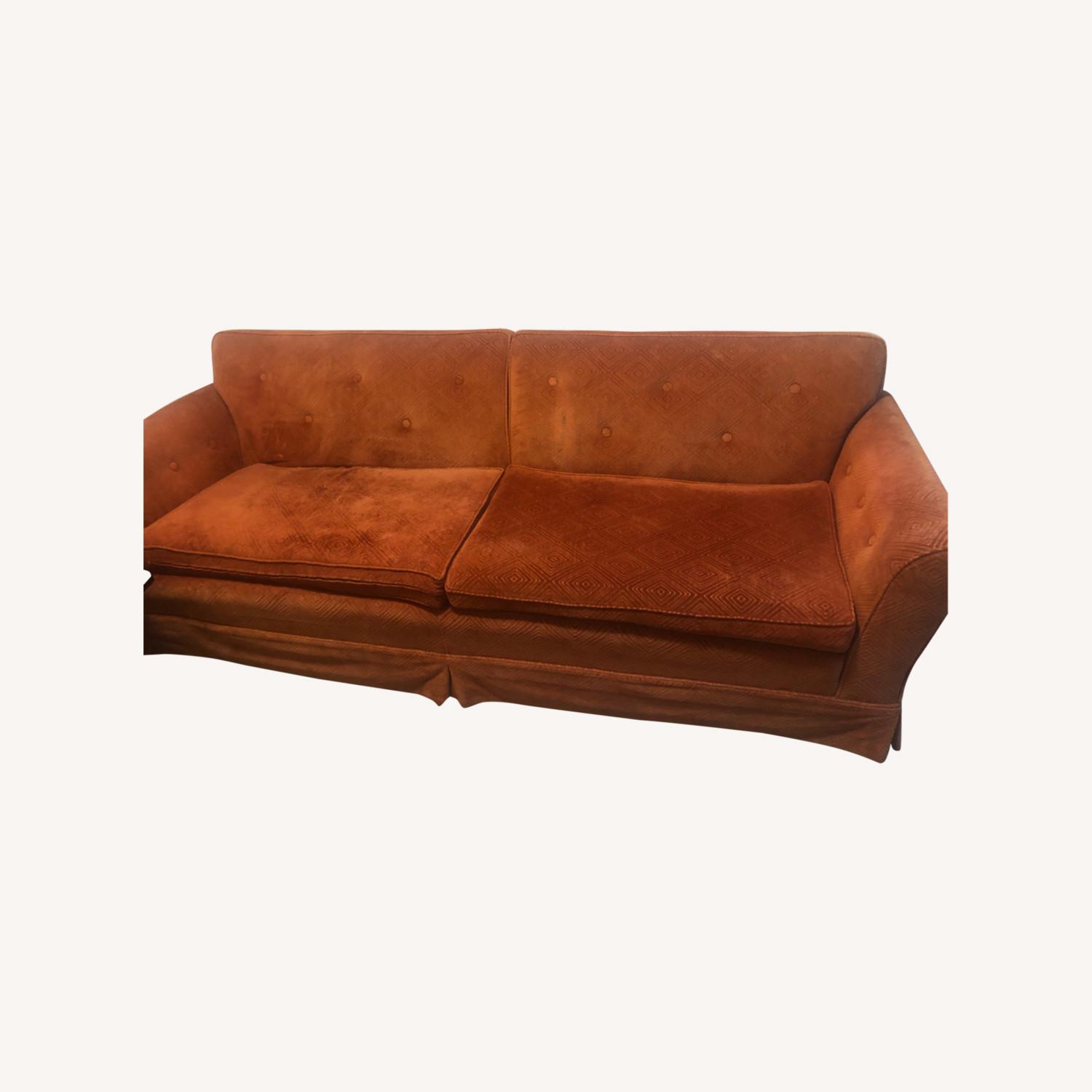 Burnt Orange Couch - image-0