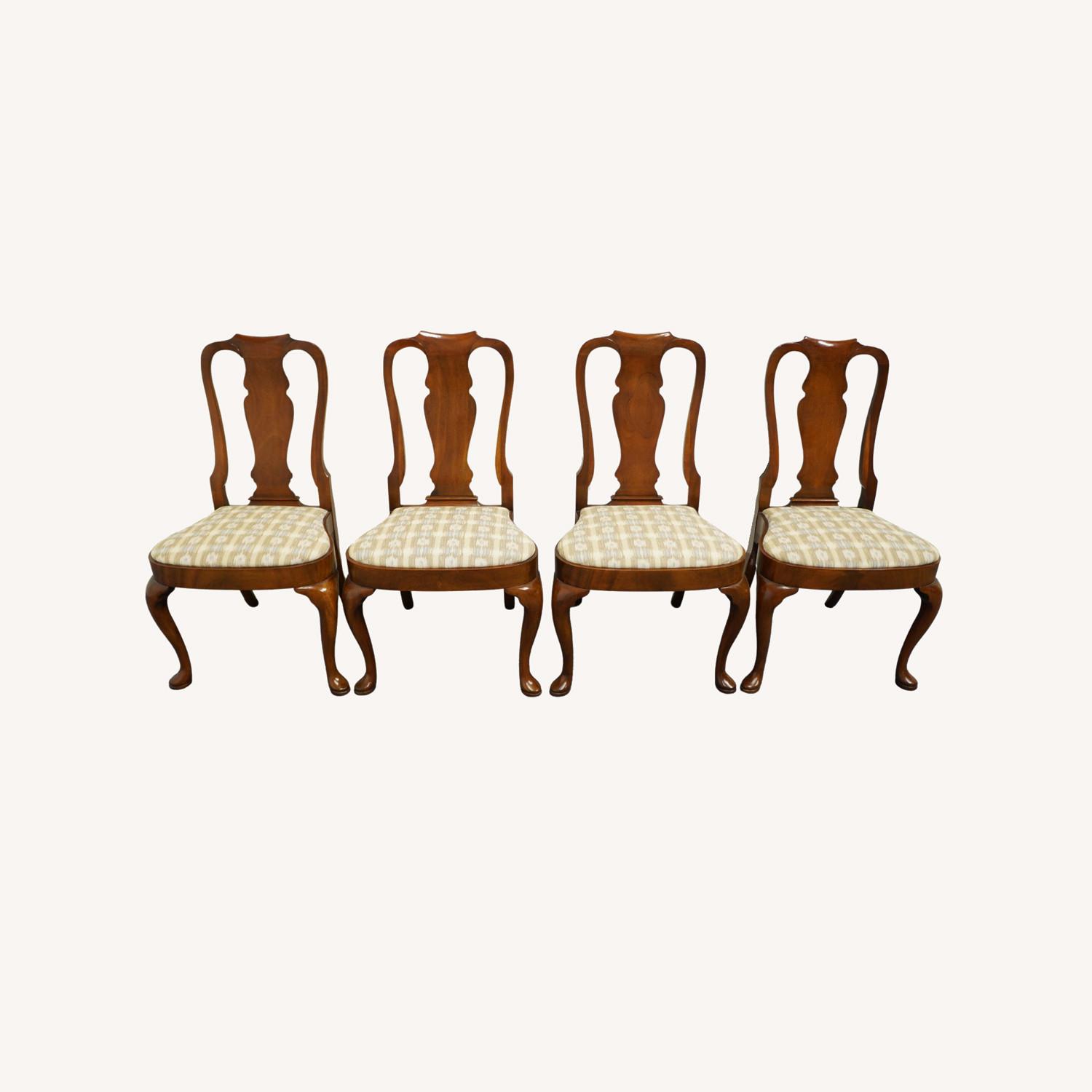 4 Hickory Chair Mahogany Traditional Dining Chairs AptDeco