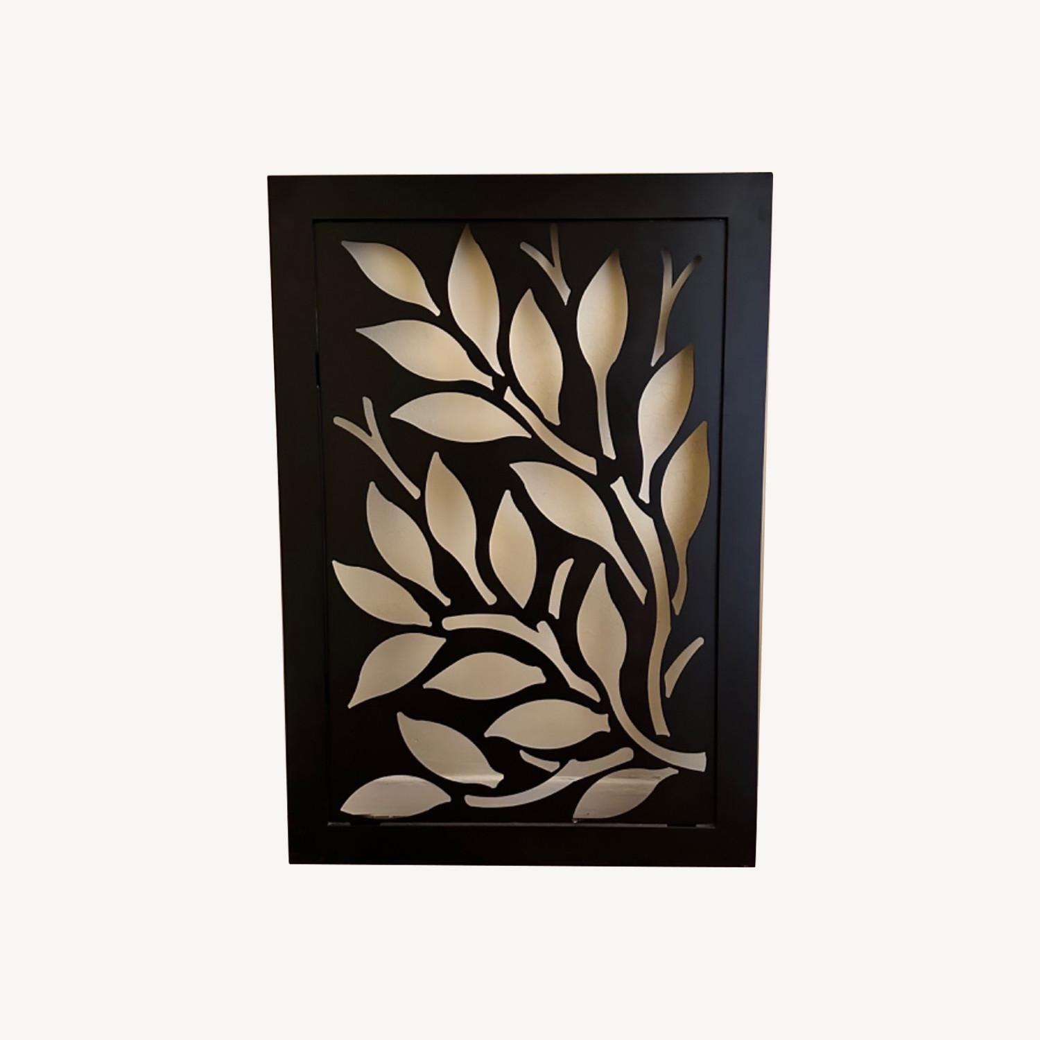 Crate and Barrel Brown Metal Wall Art - image-0