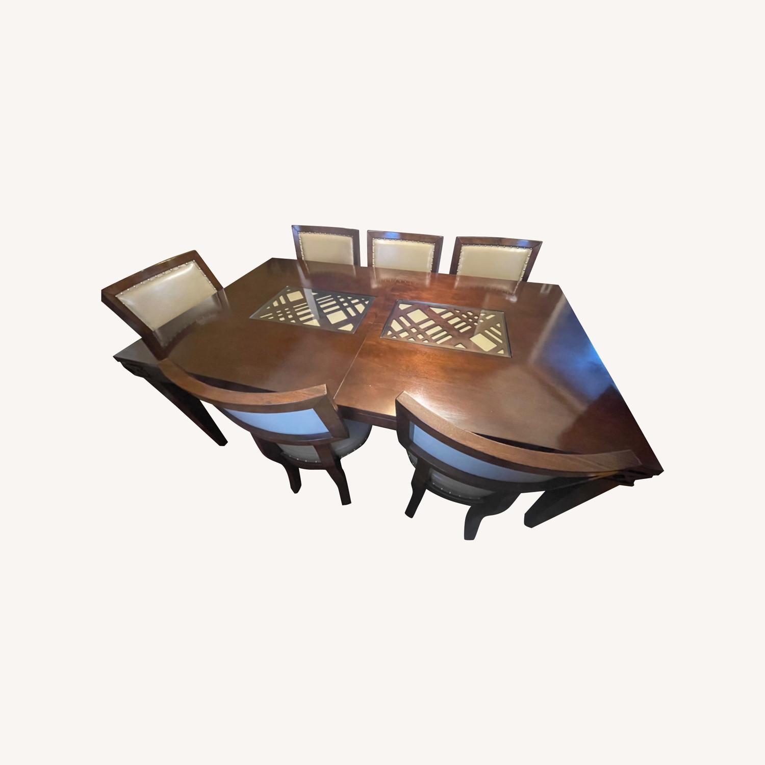 Raymour & Flanigan Brown Dining Set - image-0