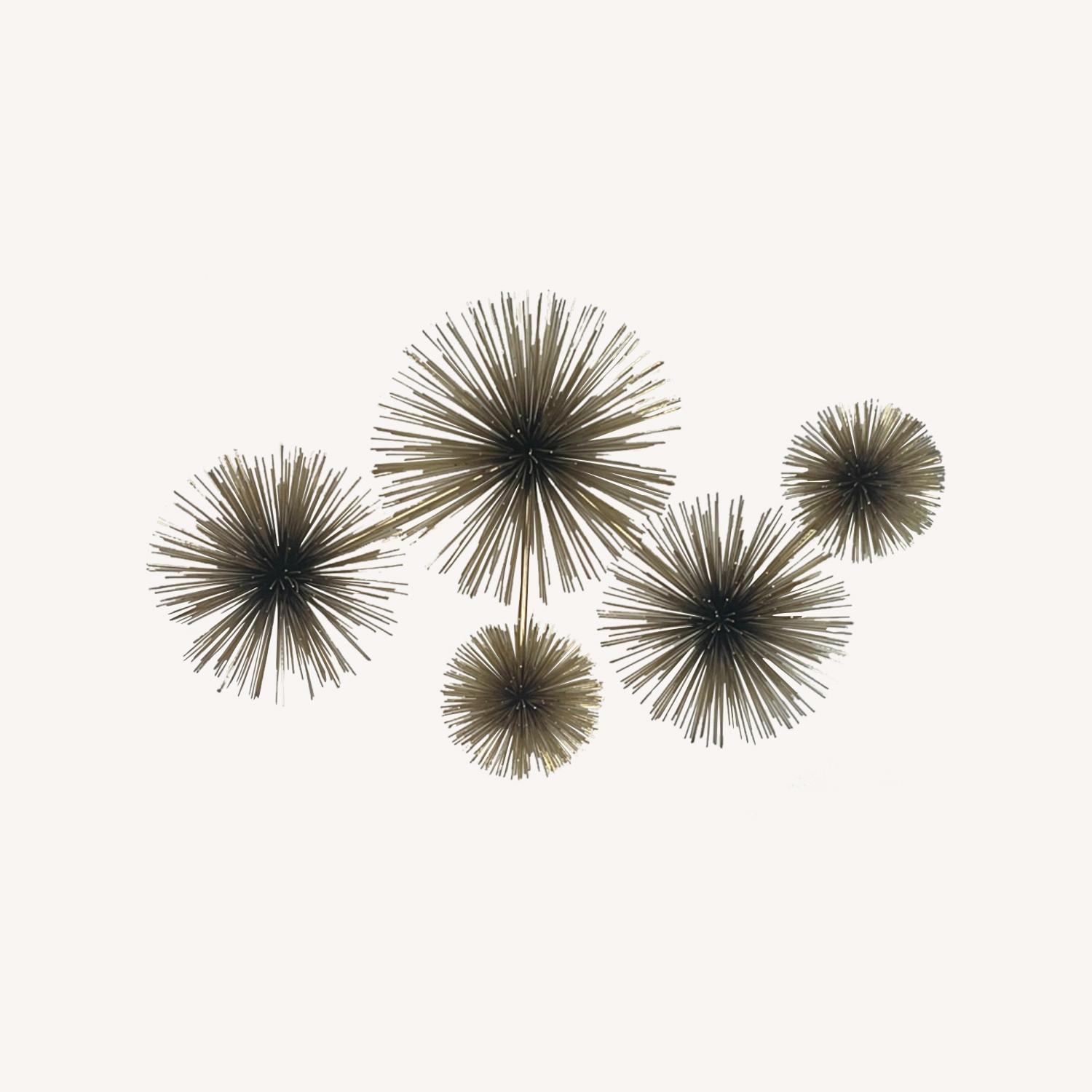 Jonathan Adler C Jere Brass Urchin Sculpture Wall Art - AptDeco