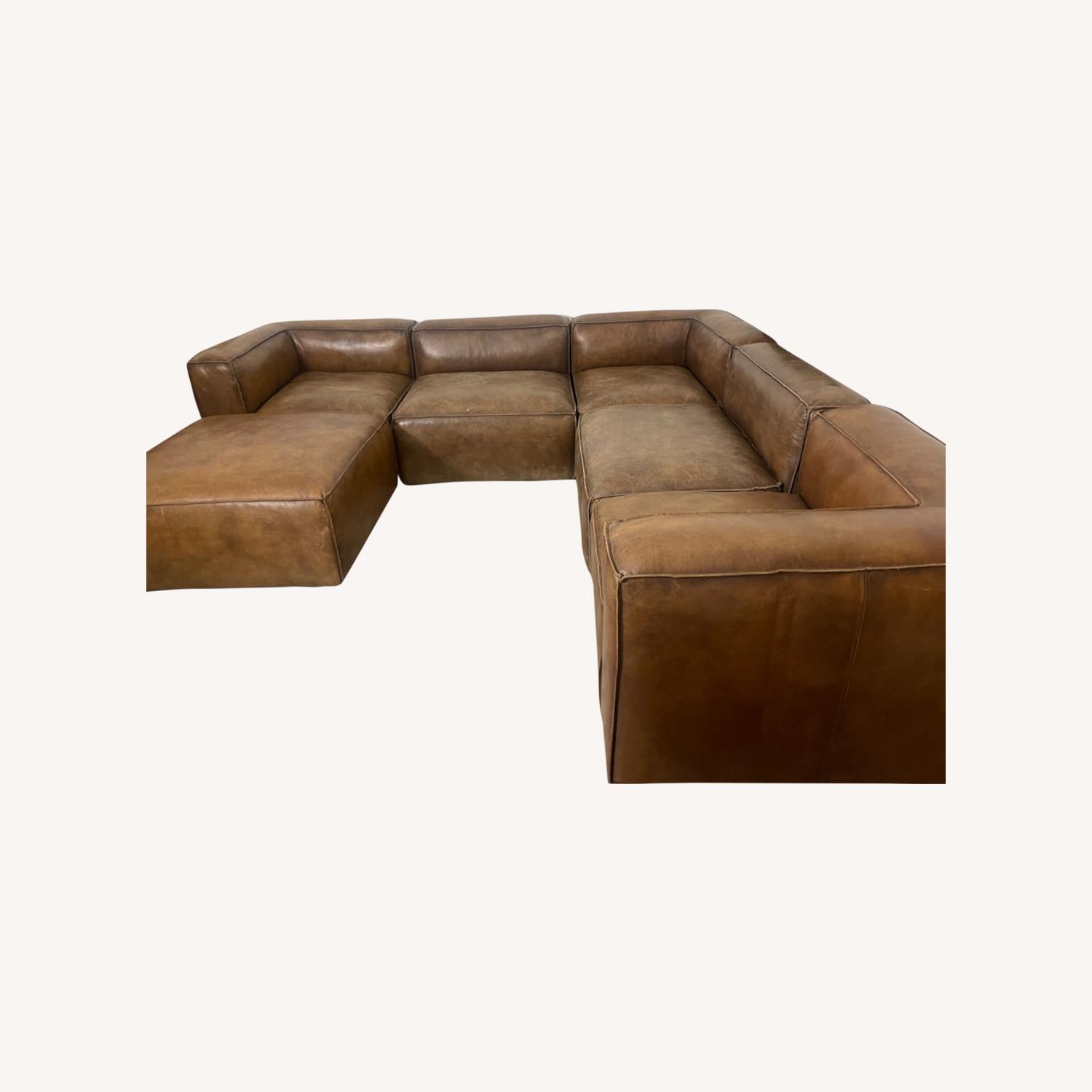 Halo Leather Sectional - image-0