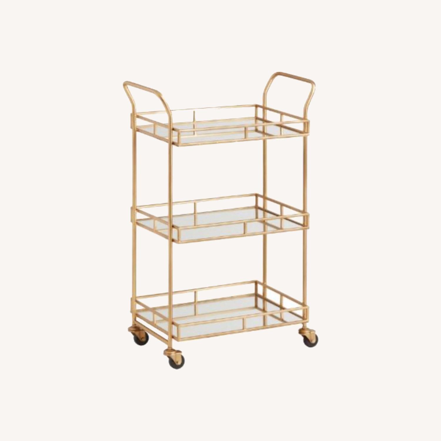World Market Brass 3 Tier Bar Cart - image-0