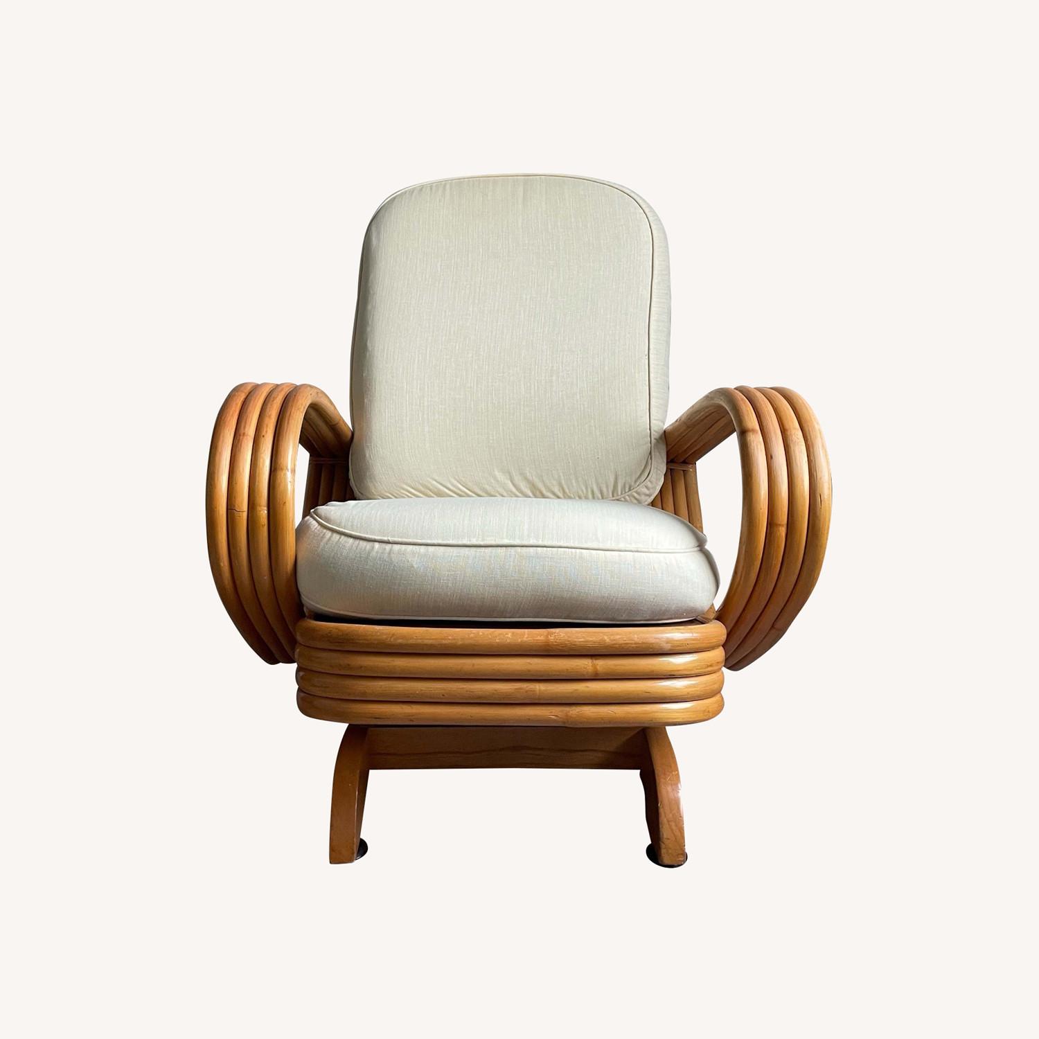 Beverly Hills Rattan Arm Lounge Rocking Chair - image-0