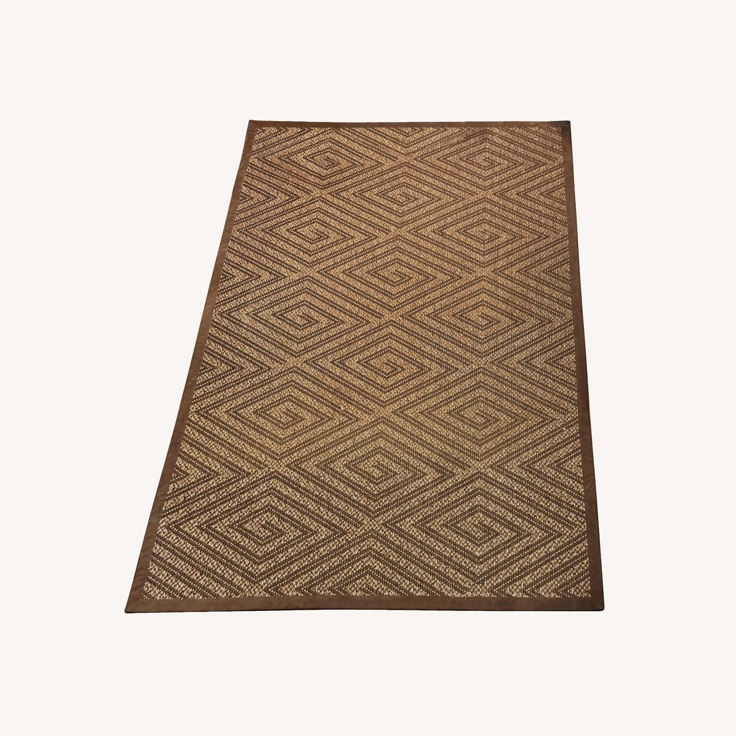 ABC Carpet and Home Custom Sisal Rug with Suede Border - image-0