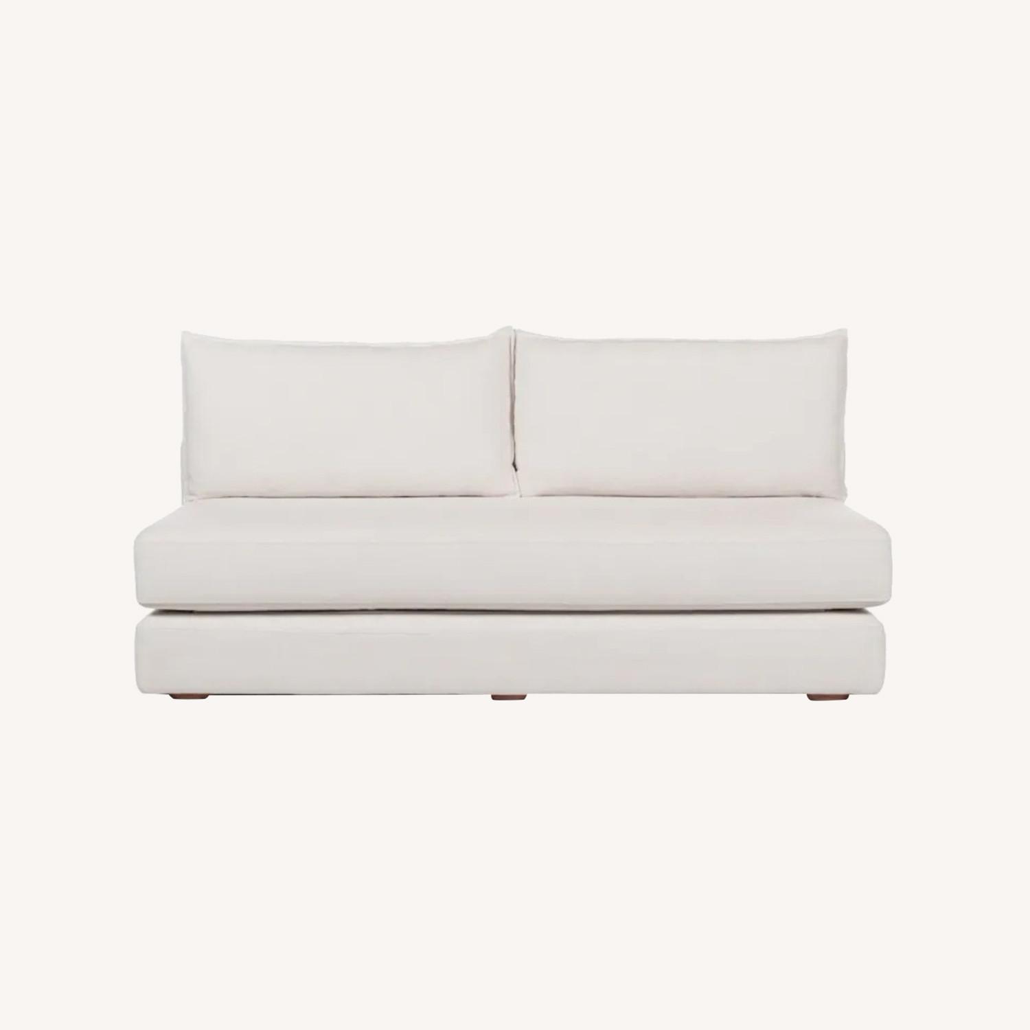 Article Billund Vintage White Sofa Bed AptDeco