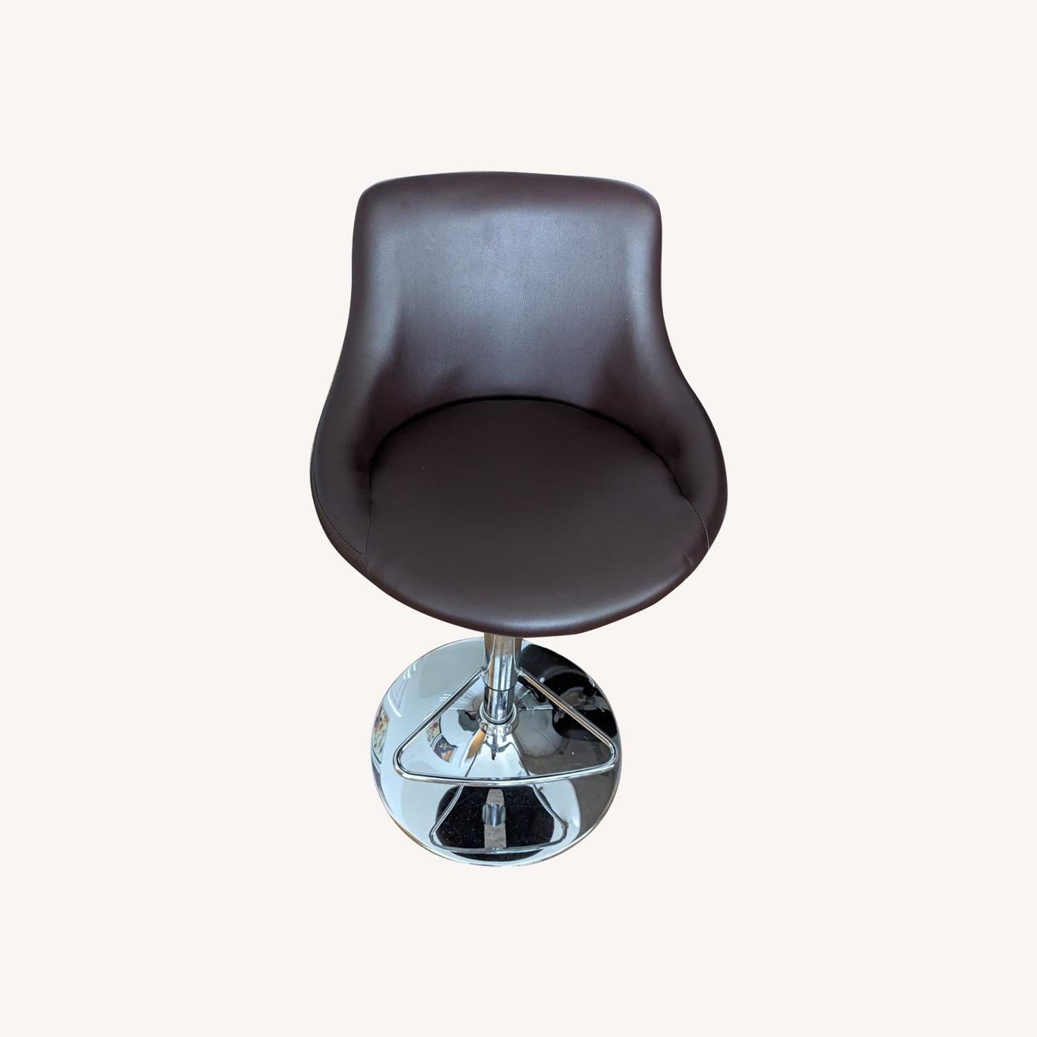 Leather Counter Swivel Chairs AptDeco