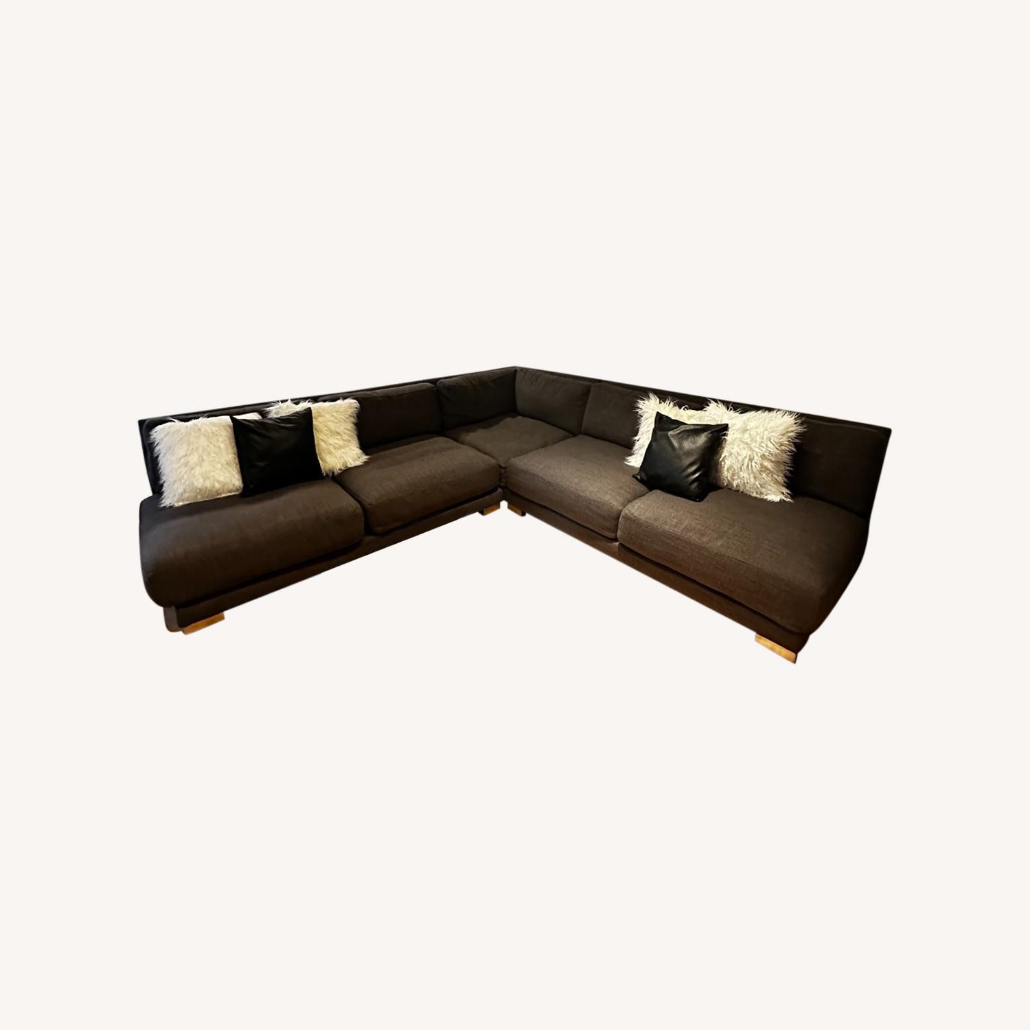 CB2 Piazza 3 piece Sectional in Grey AptDeco