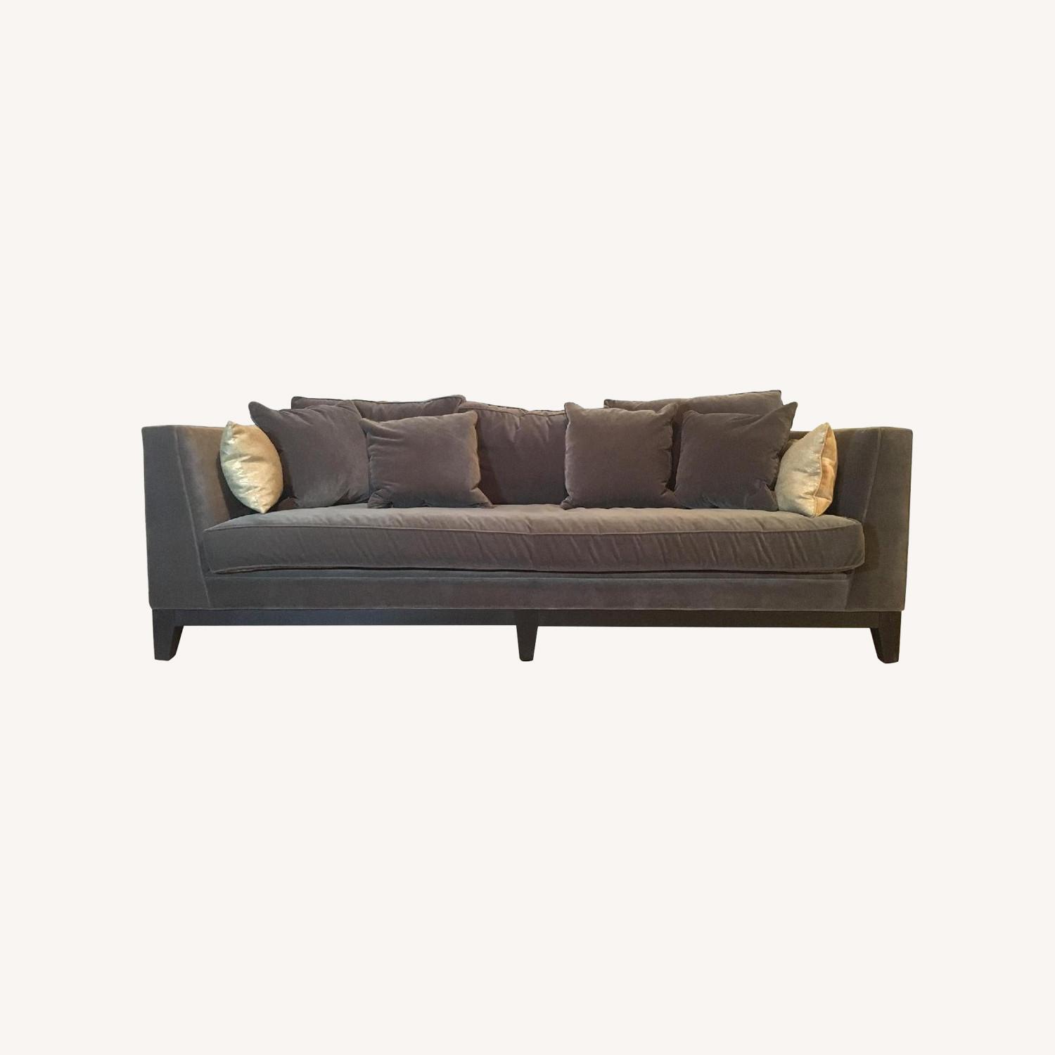 ABC Carpet and Home Grey Fabric Sofa - image-0