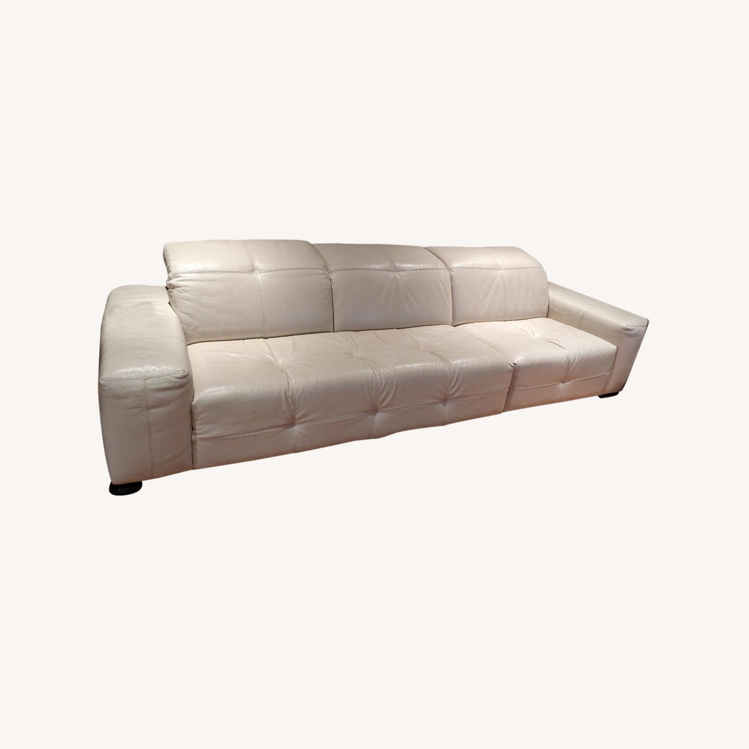 Natuzzi Leather 3 Seater Sofa - image-0