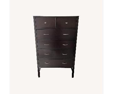 Tall Dark Brown Dresser - AptDeco