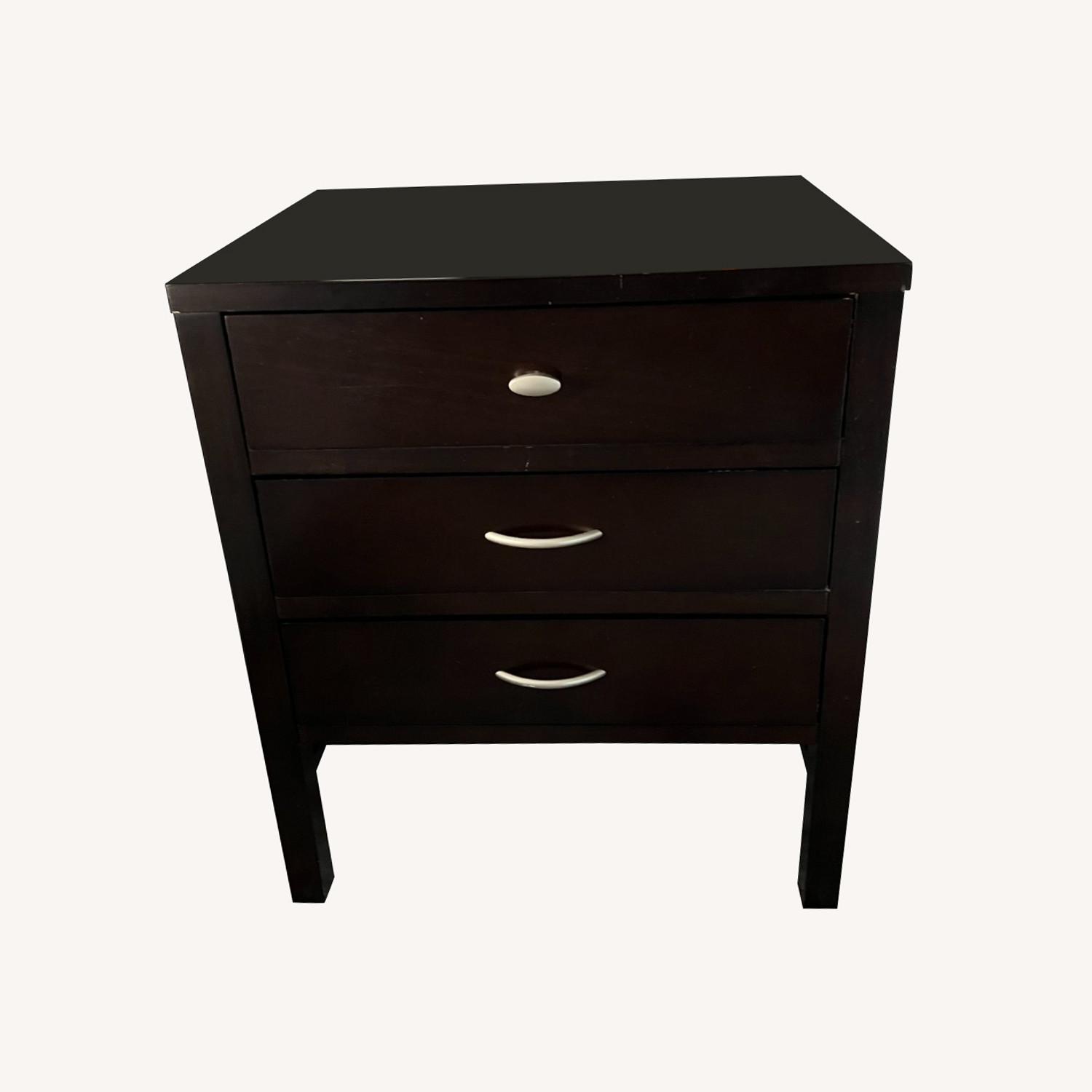 Dark Brown Nightstand AptDeco