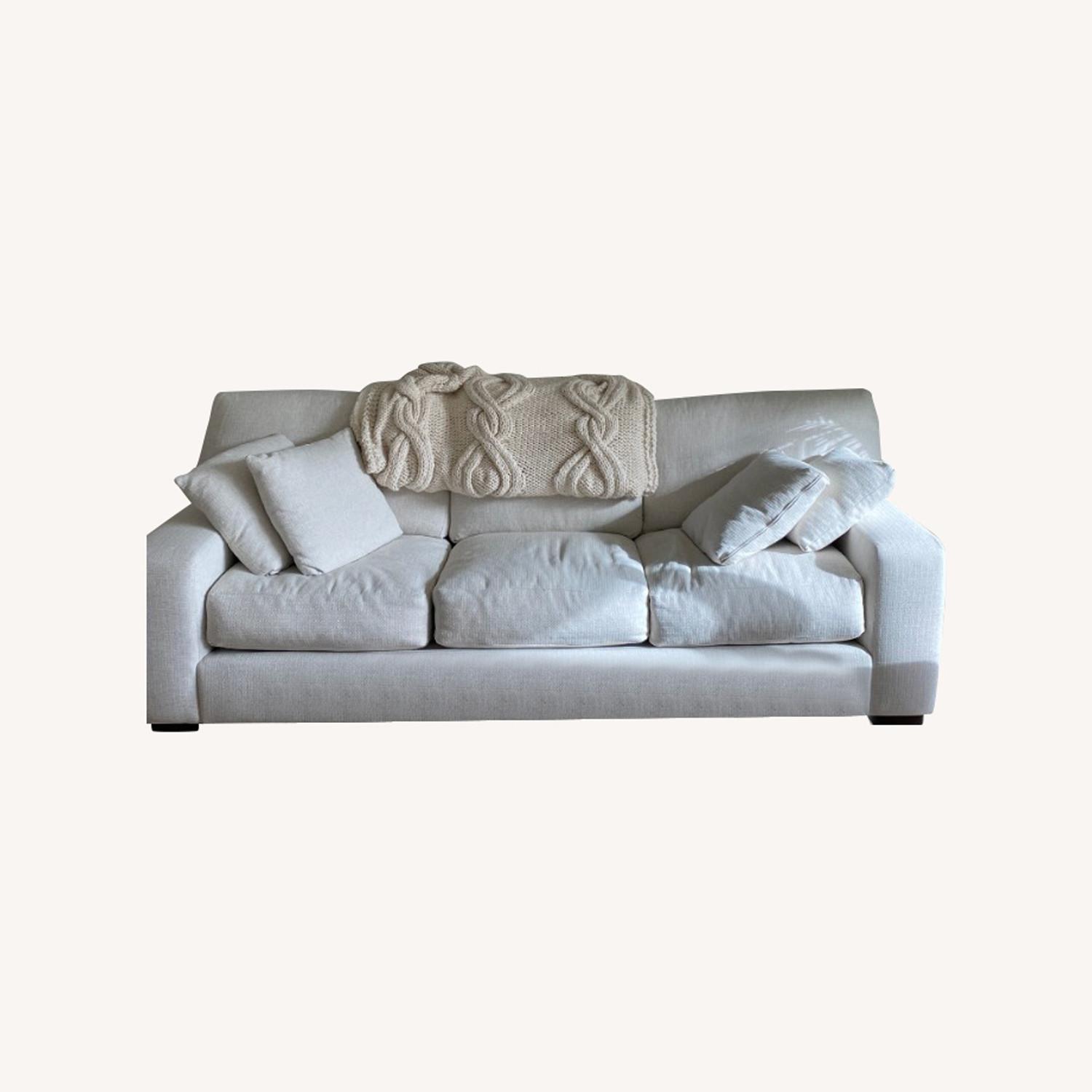 Veronica 104" White Down Sofa AptDeco