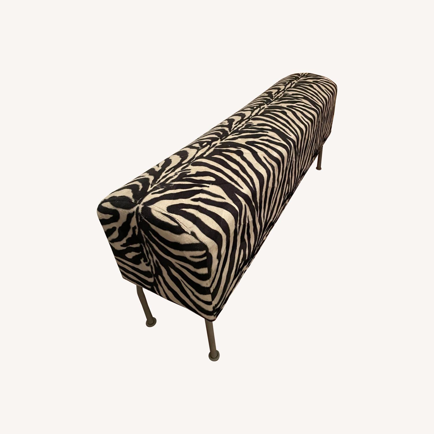 CISCO Brothers Zebra Upholstered Vault Bench - image-0