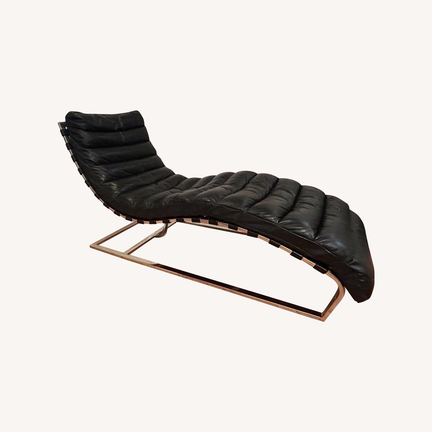 Restoration Hardware Oviedo Leather Chaise AptDeco