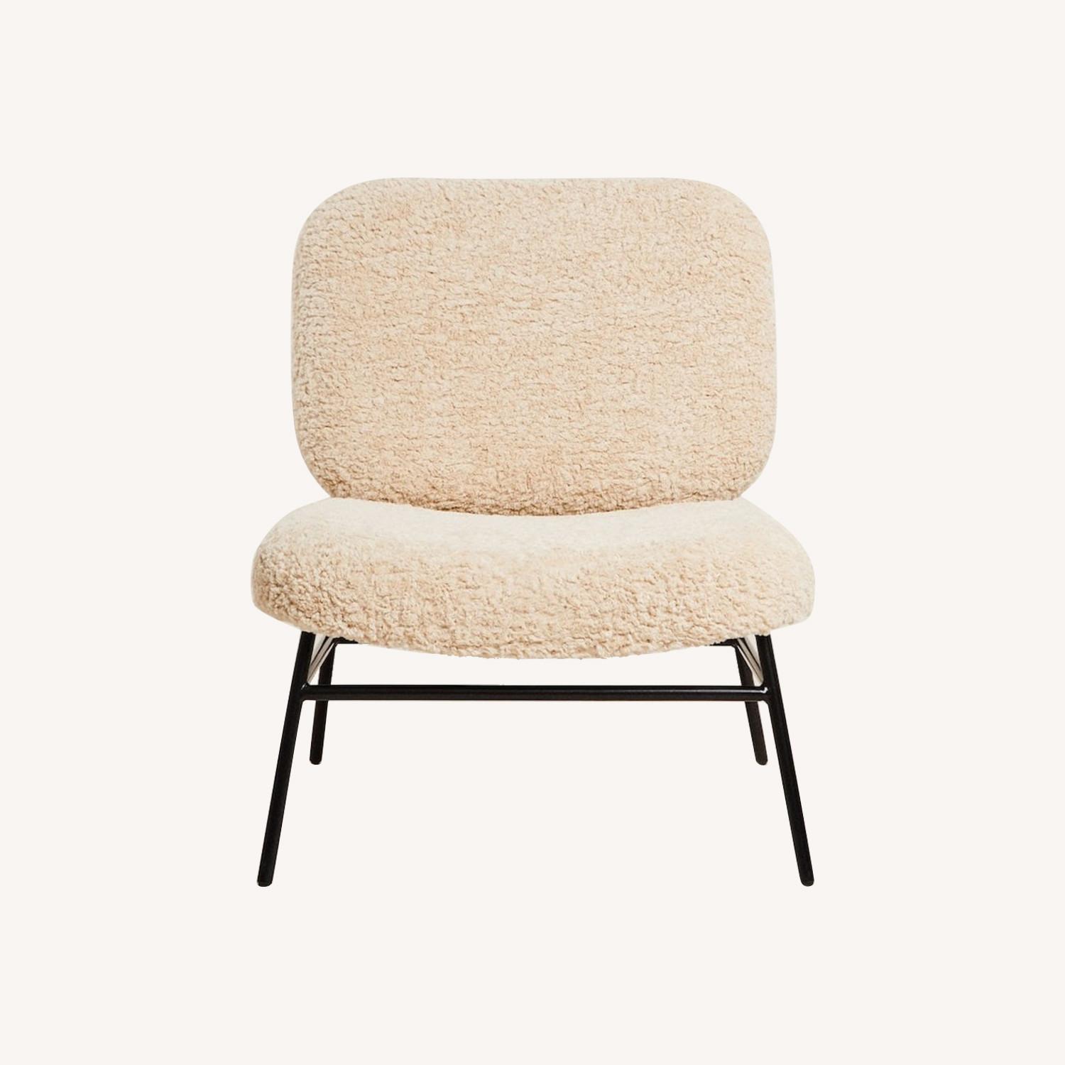 Zara Home Shearling Accent Chair AptDeco